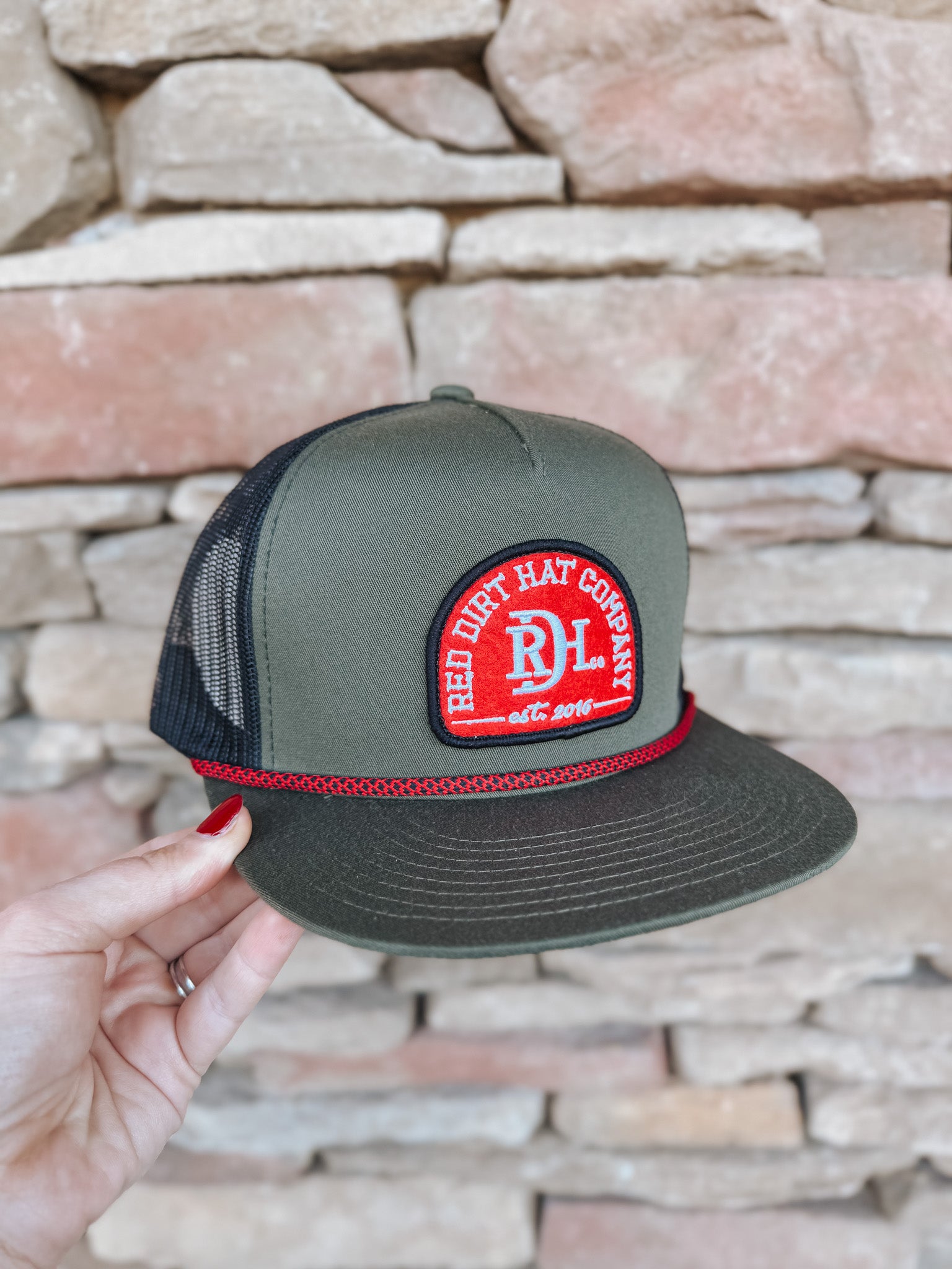 Men's Red Dirt Hat Co. Ruger Olive Black Cap