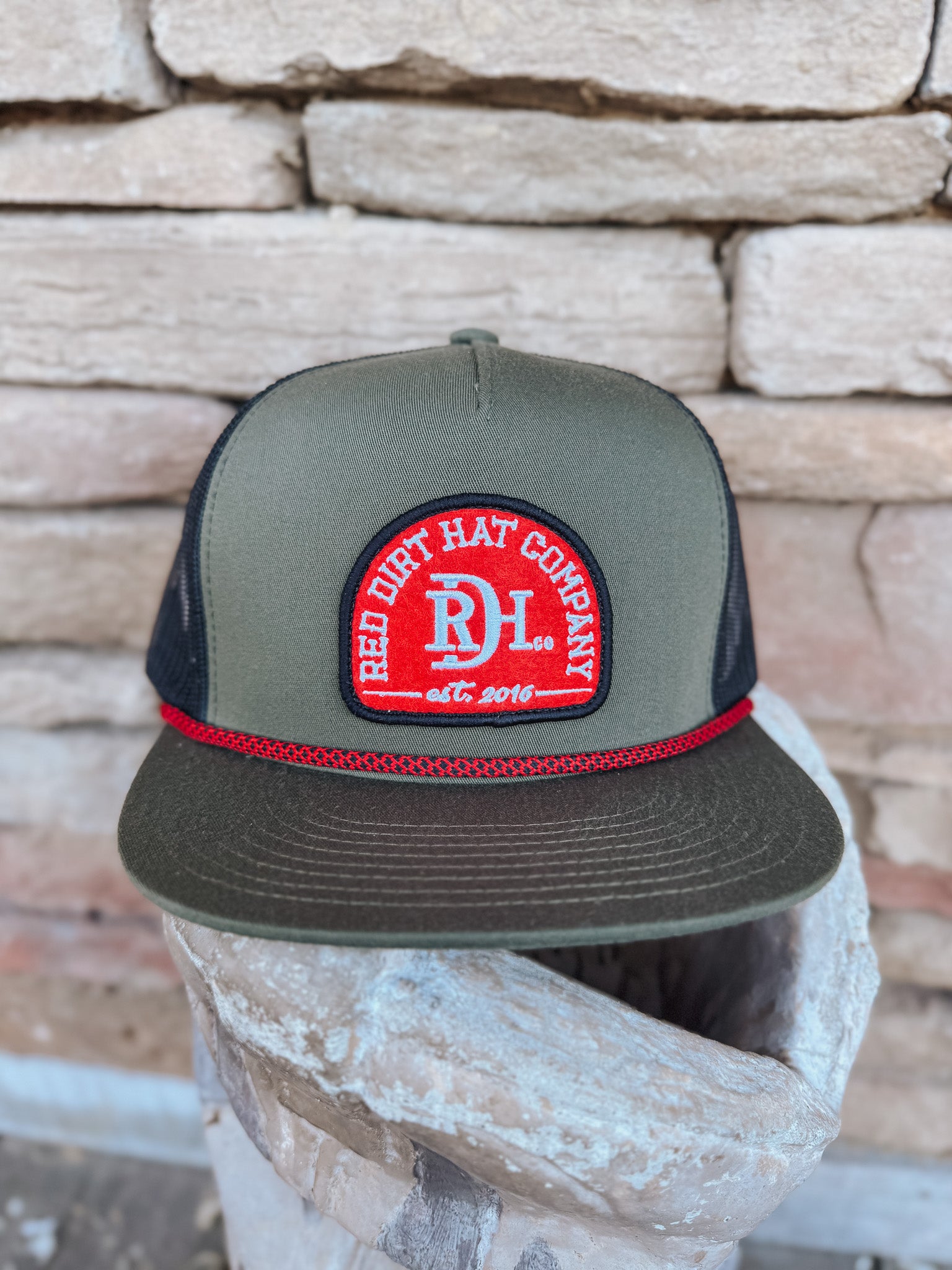 Men's Red Dirt Hat Co. Ruger Olive Black Cap