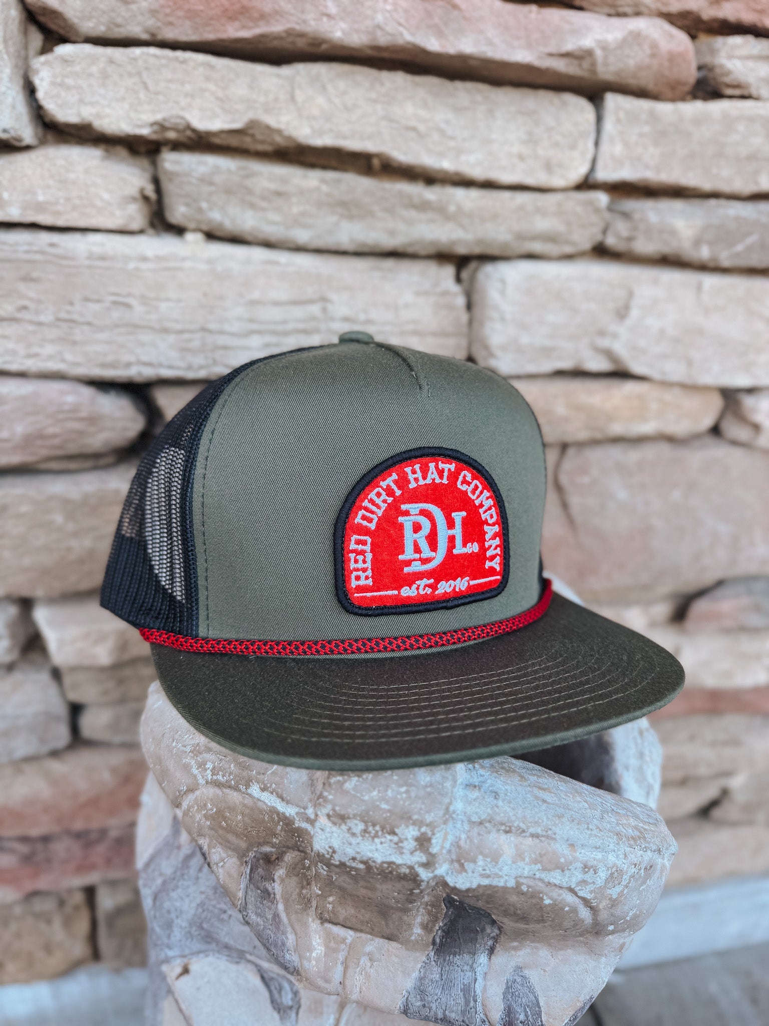 Men's Red Dirt Hat Co. Ruger Olive Black Cap