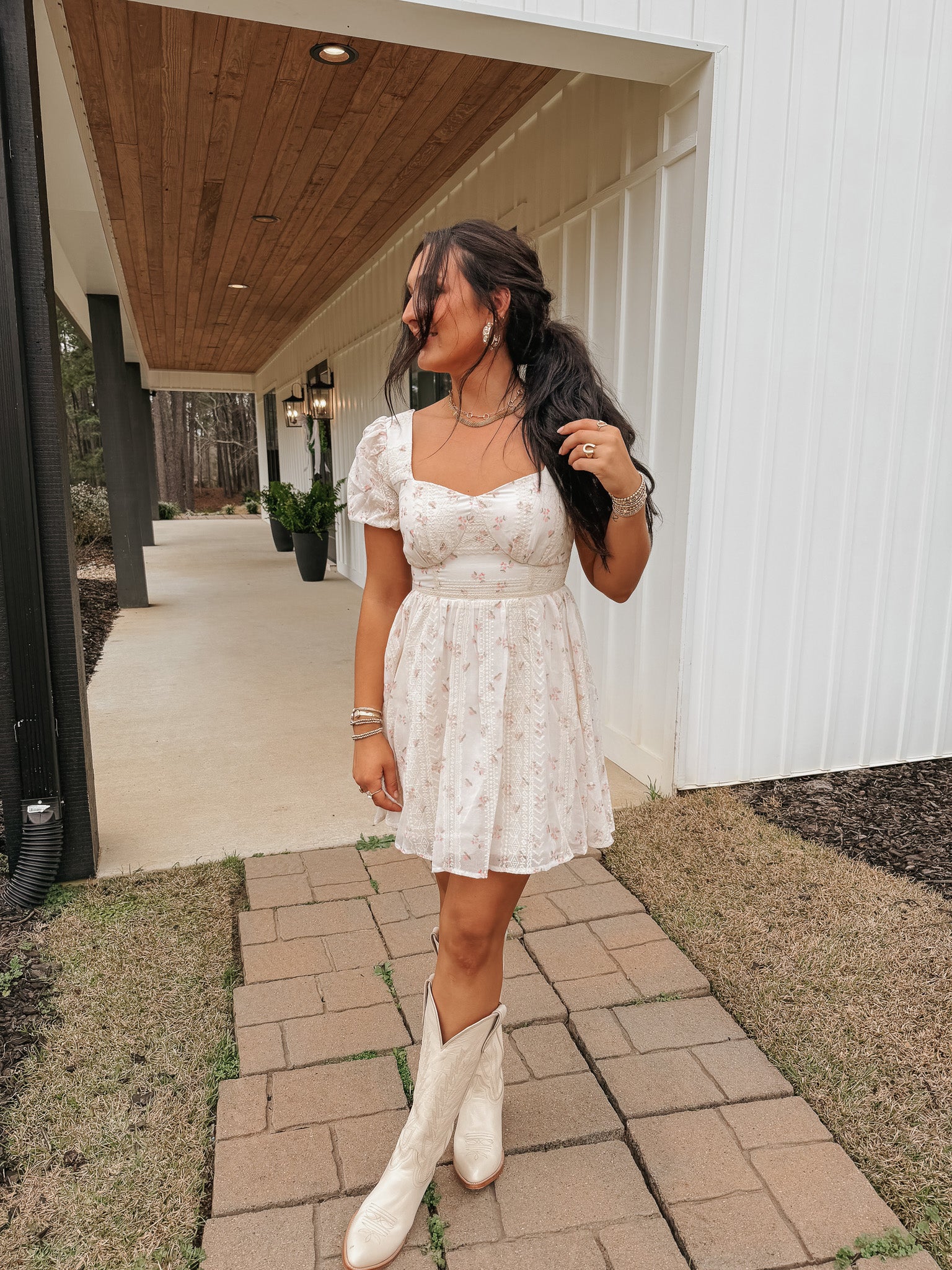 Grace in Blooms Floral Dress