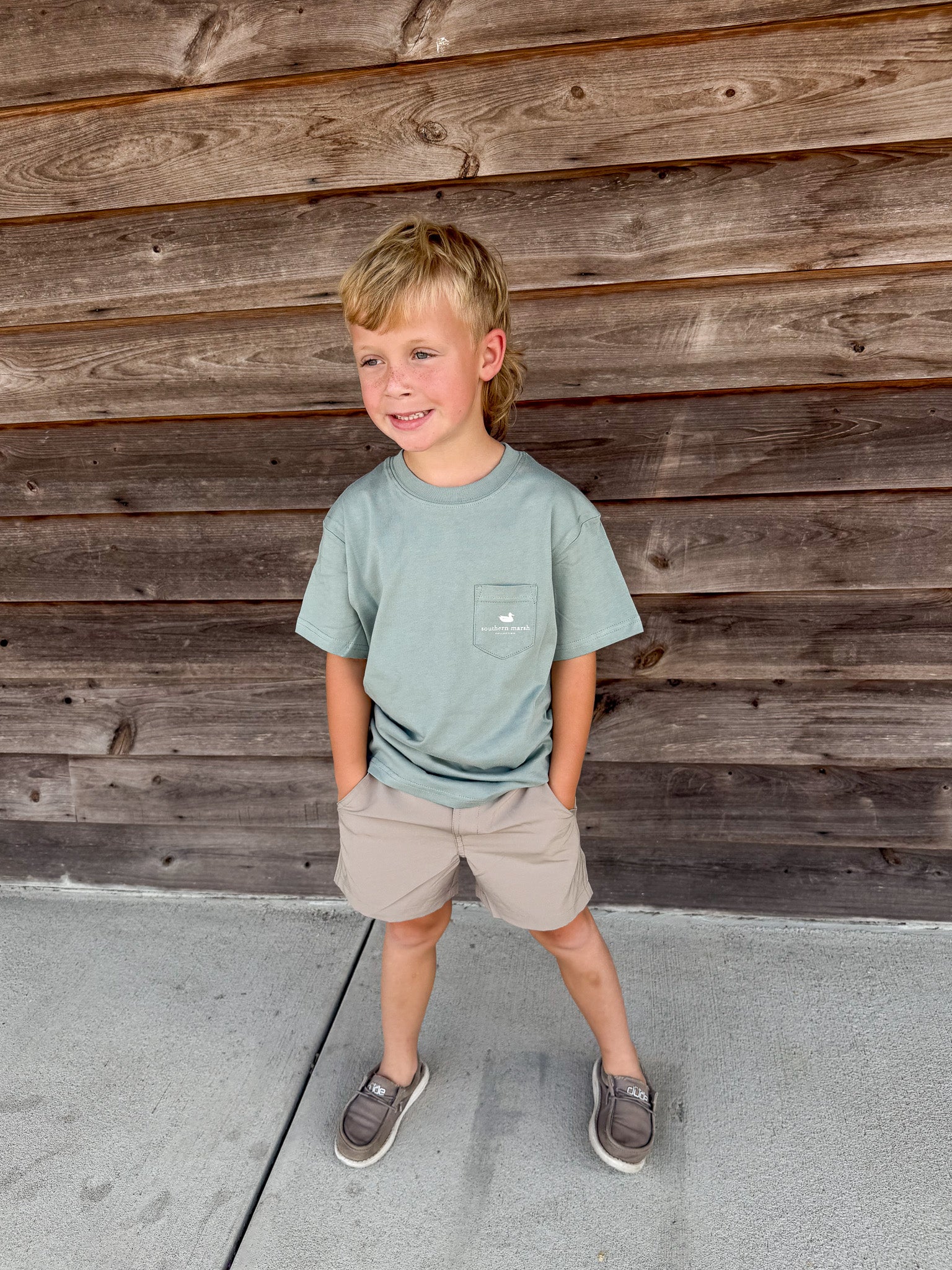 Youth Southern Marsh Duckstamp Pintail Tee in Burnt Sage