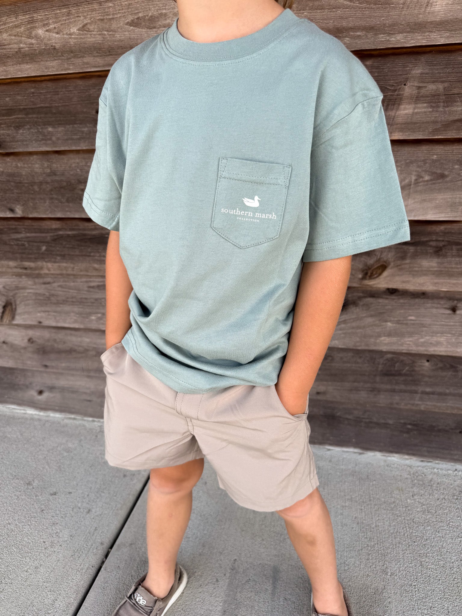 Youth Southern Marsh Duckstamp Pintail Tee in Burnt Sage