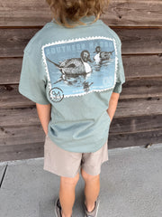 Youth Southern Marsh Duckstamp Pintail Tee in Burnt Sage