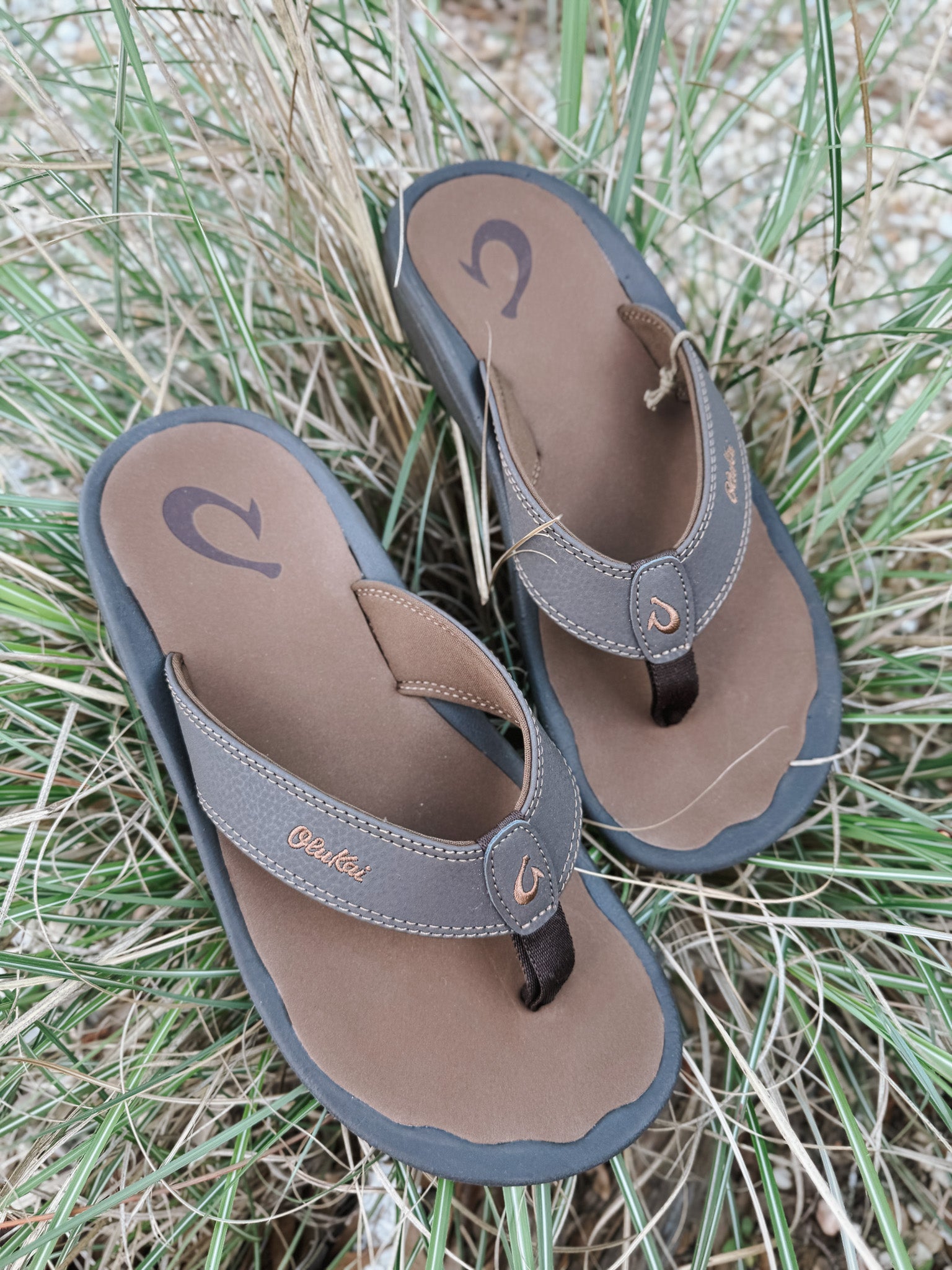 Sandalia Olukai 'Ohana Dark Java-Ray para hombre