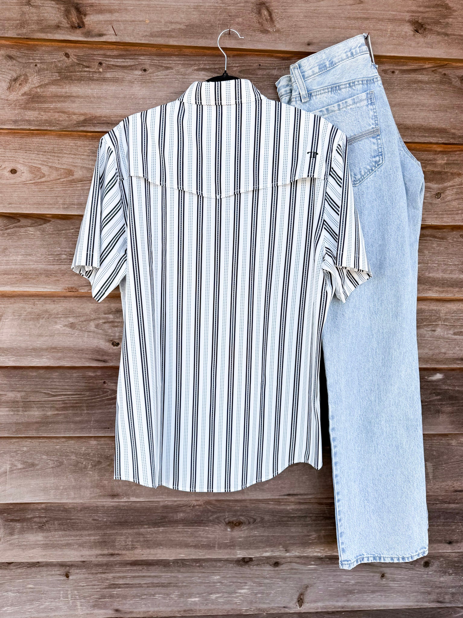 Ferrell The Jake in White - Short Sleeve Snap Shirt