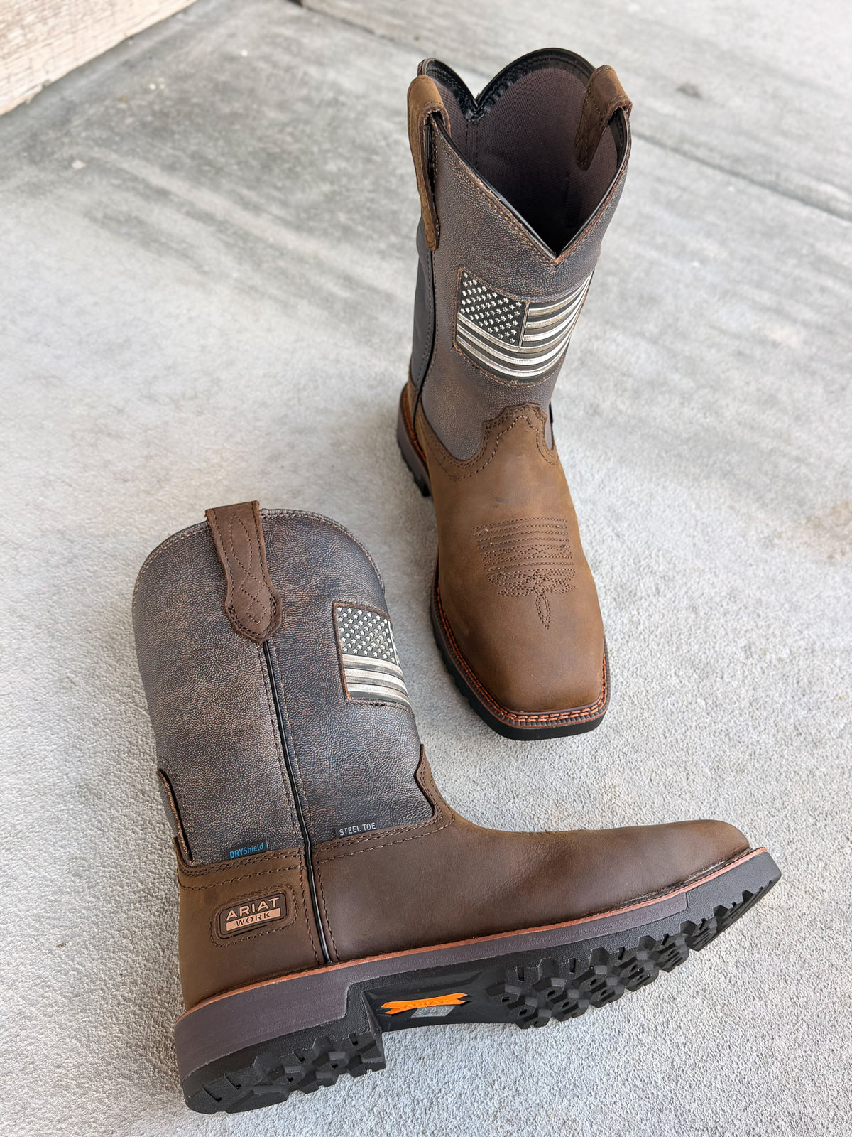 Ariat | Men's Activator Patriot Waterproof Square Steel Toe Work Boots