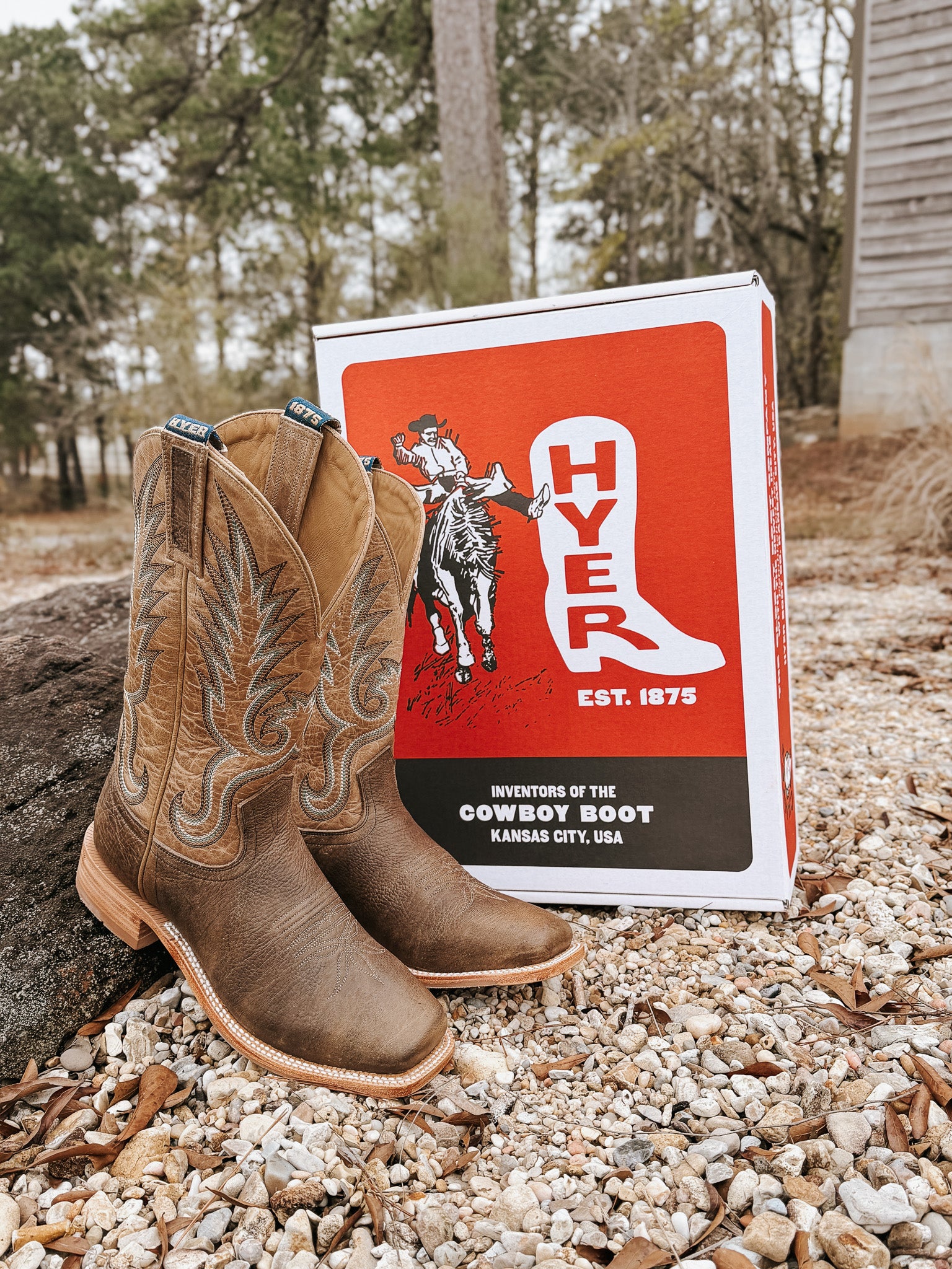 Hyer Men's Kincaid Shrunken Shoulder Western Boots