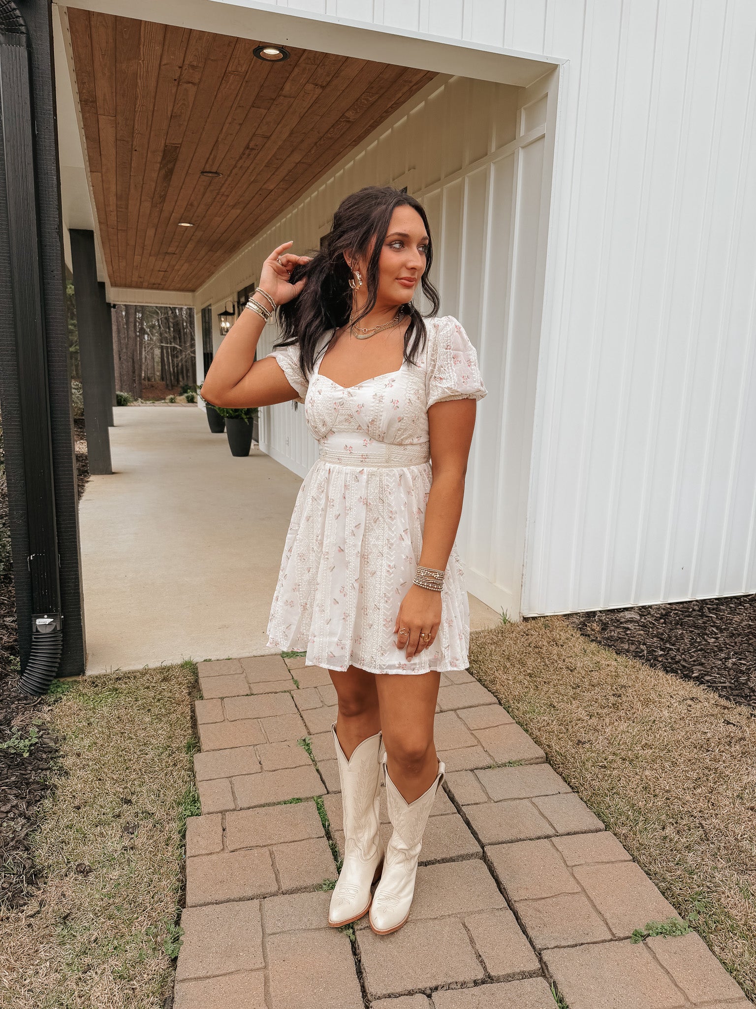 Grace in Blooms Floral Dress