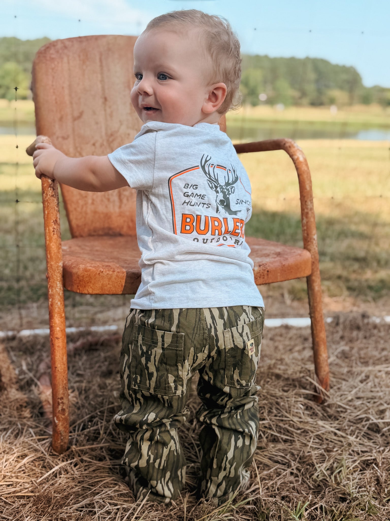 Mossy Oak Toddler Cotton Mill 4 Pocket Pant in Bottomland