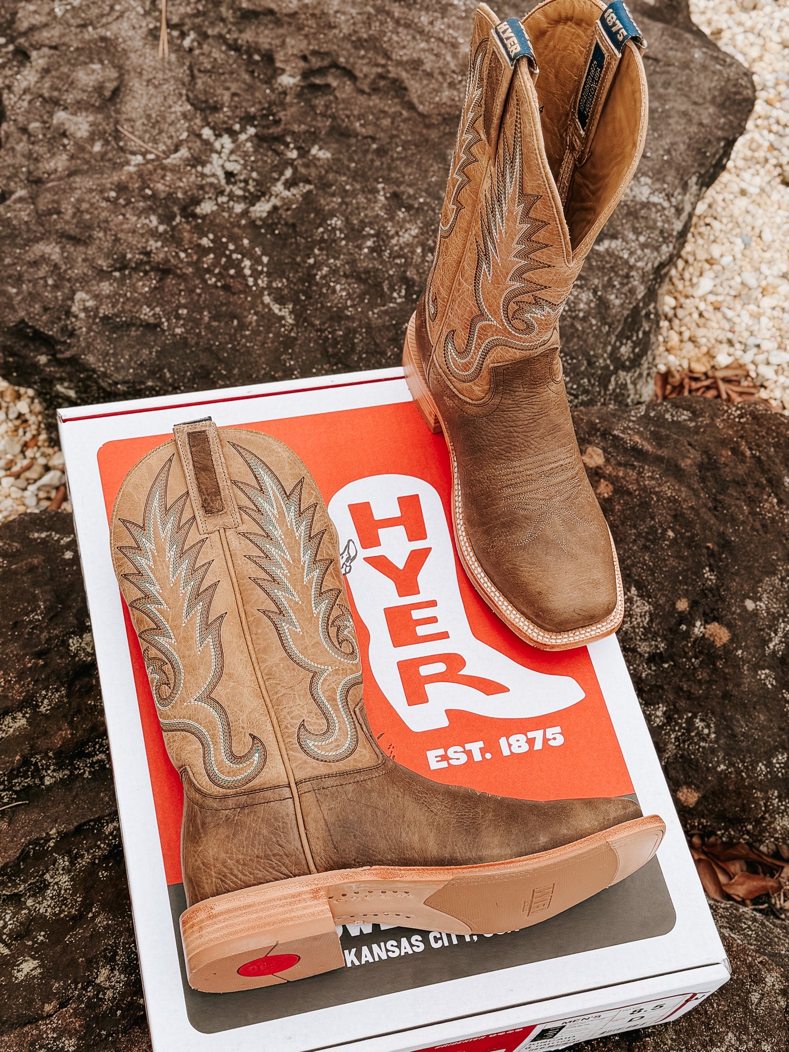 Hyer Men's Kincaid Shrunken Shoulder Western Boots
