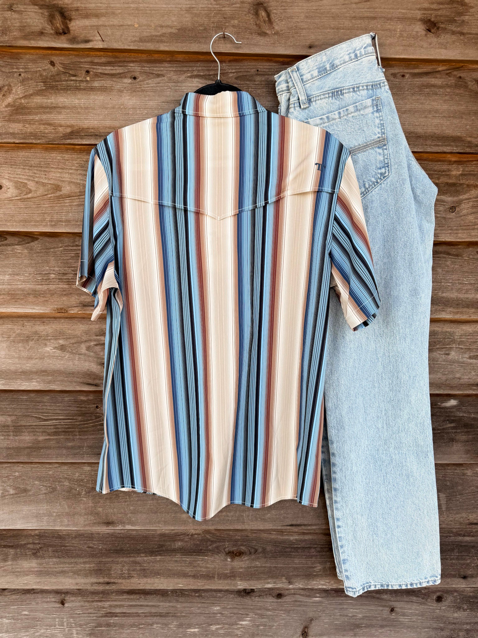 Ferrell The Harrison in Cream - Short Sleeve Snap Shirt