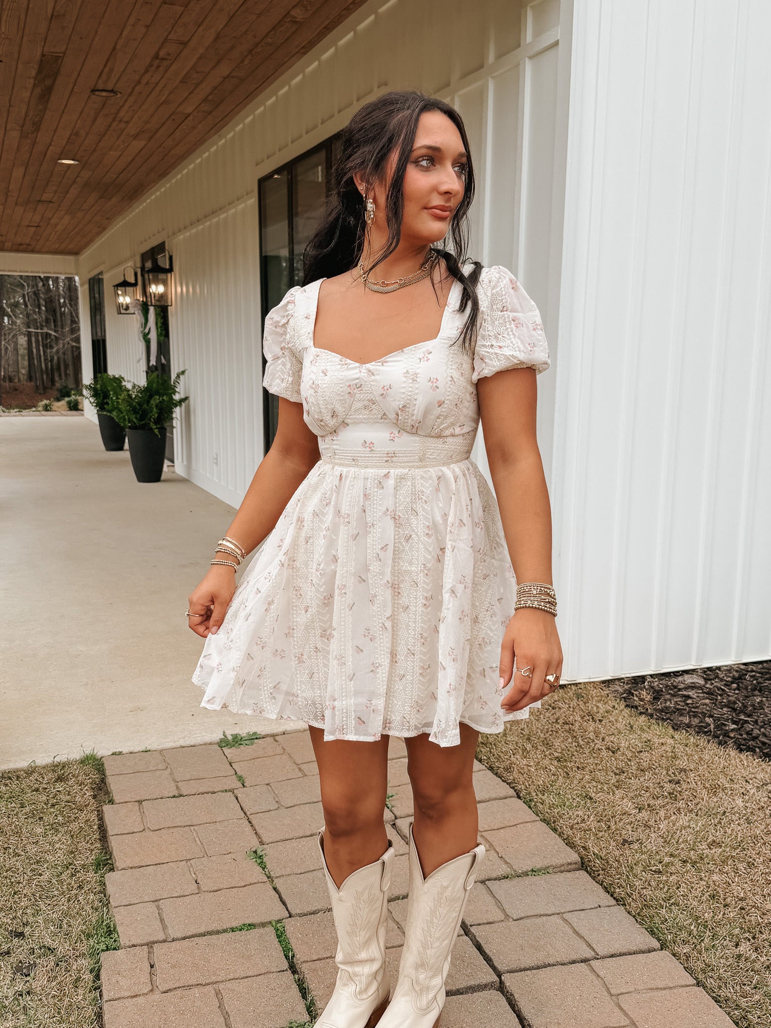 Grace in Blooms Floral Dress