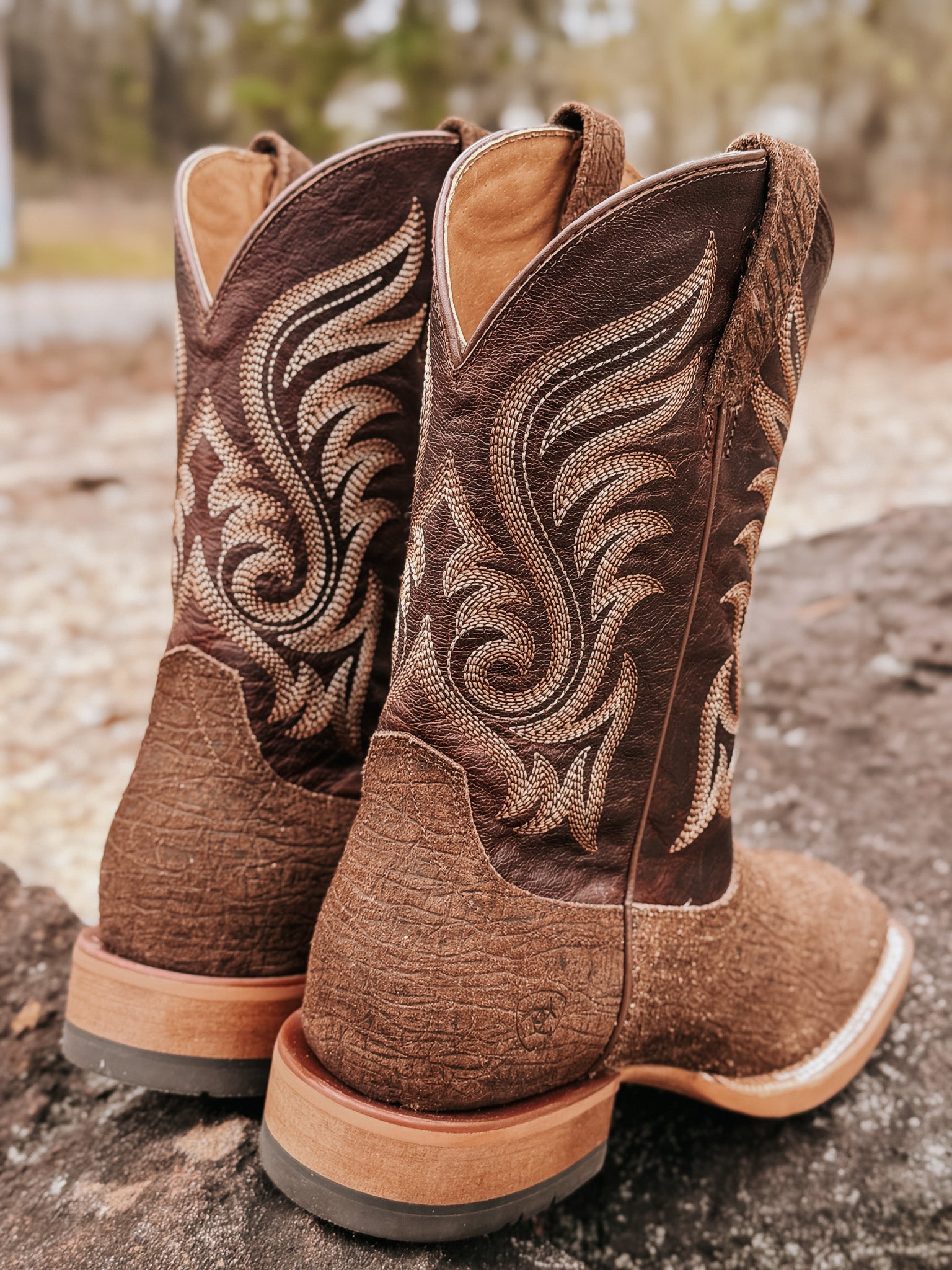 Ariat Men's Cattle Call Wide Square Toe Boots