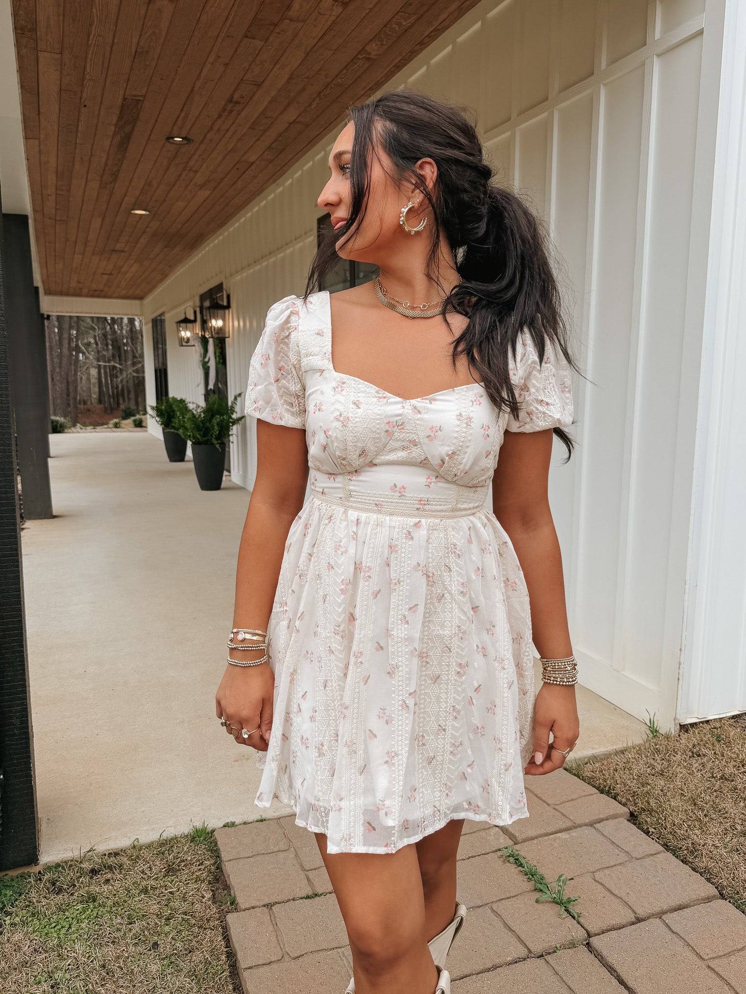 Grace in Blooms Floral Dress