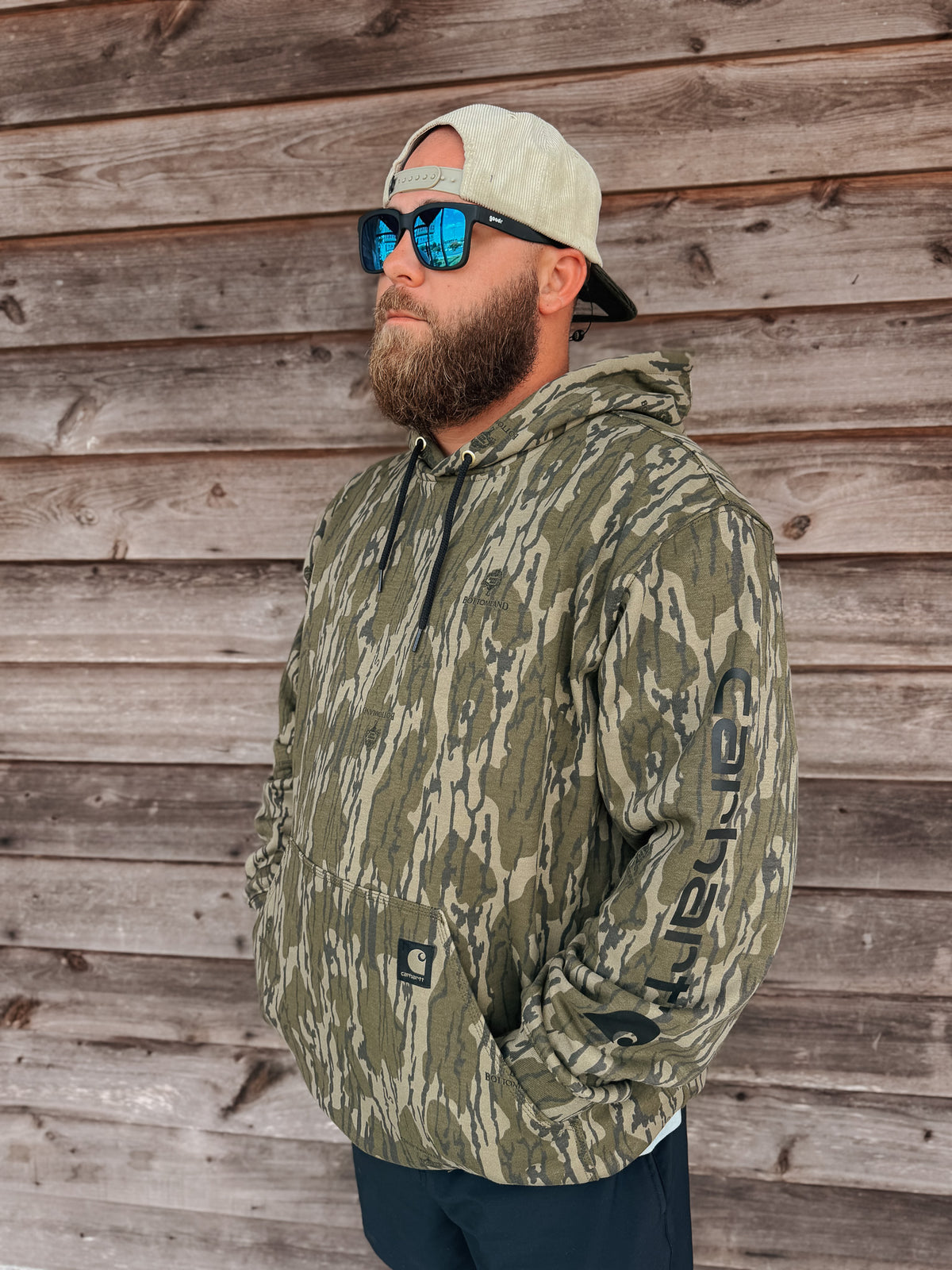 Carhartt | Loose Midweight Logo Sleeve Sweatshirt in Bottomland
