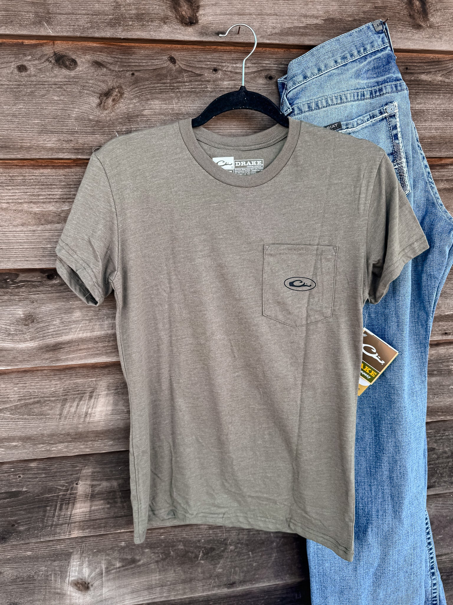 Men's Drake Circle Mallard T-Shirt in Kalamata Light Heather