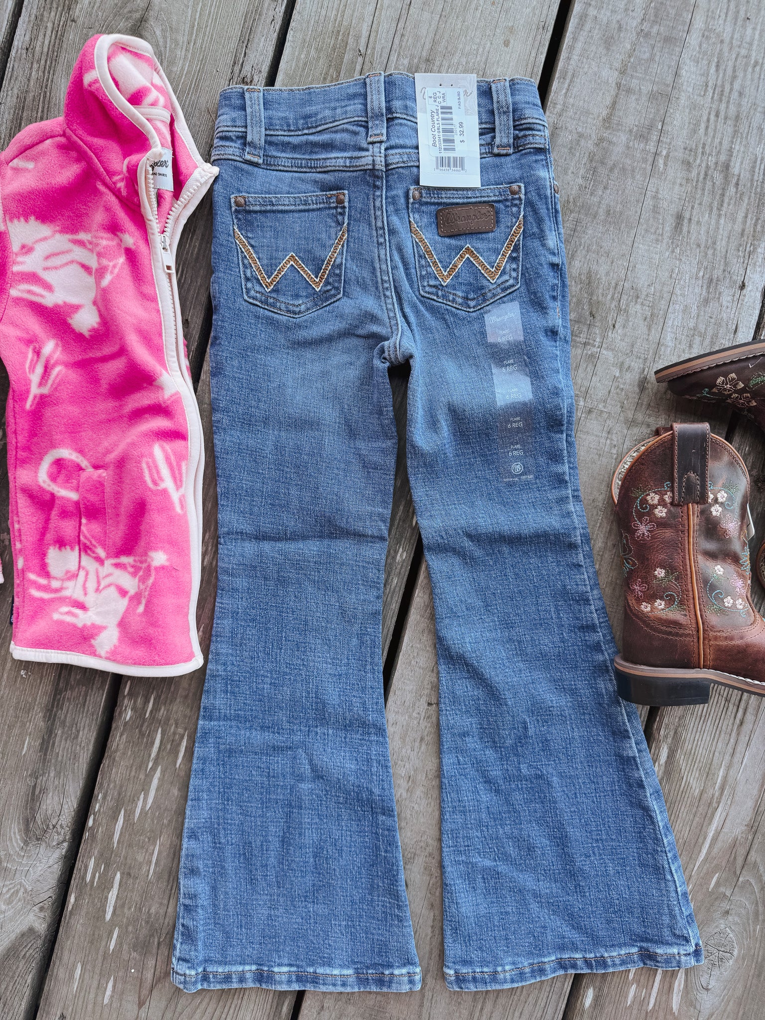 Girl's Wrangler Bethany Flare Jean