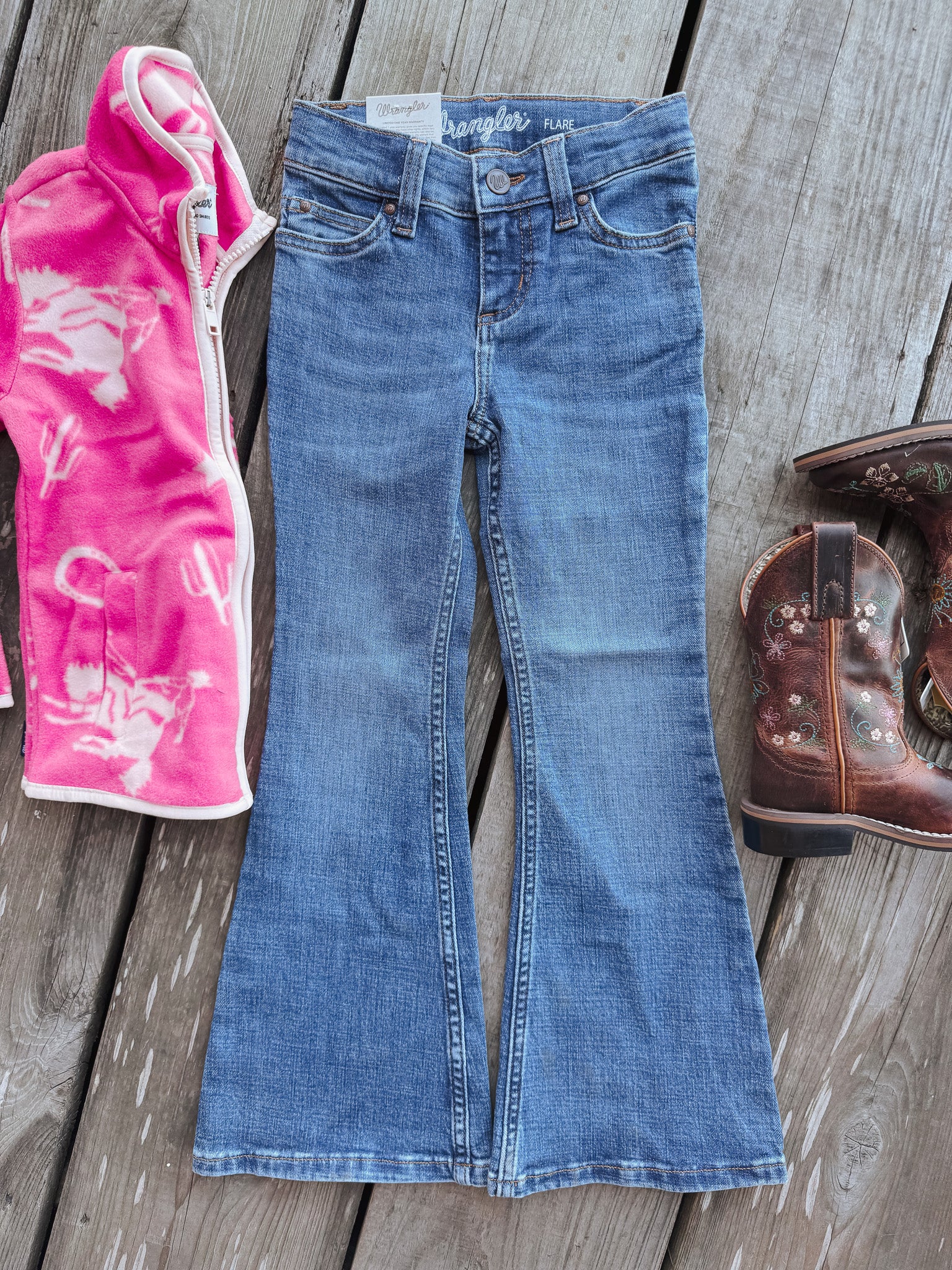 Girl's Wrangler Bethany Flare Jean