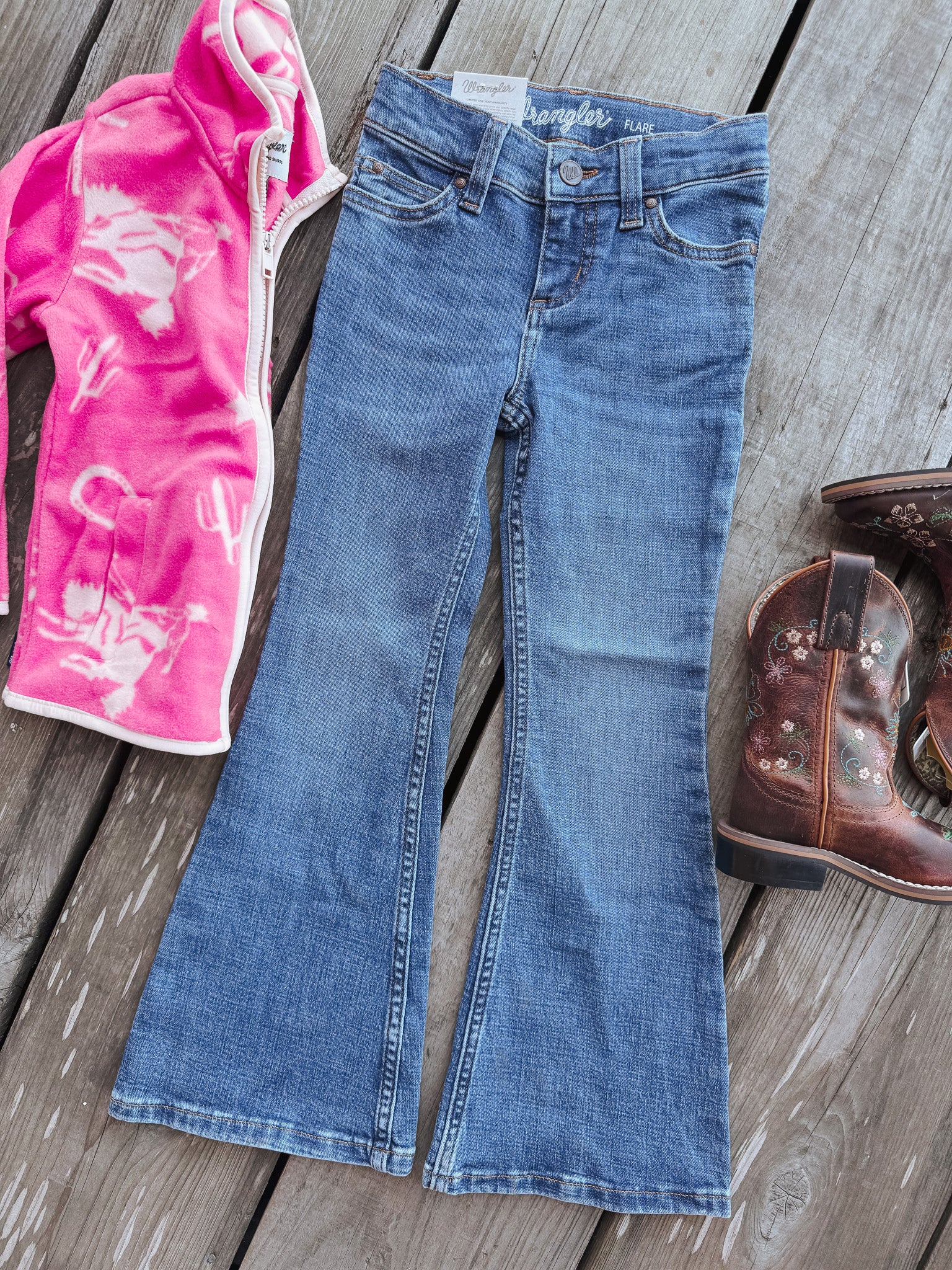 Girl's Wrangler Bethany Flare Jean