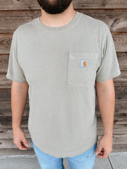 Carhartt Re-Engineered Relaxed Fit Lightweight Garment Dyed T-Shirt in Greige