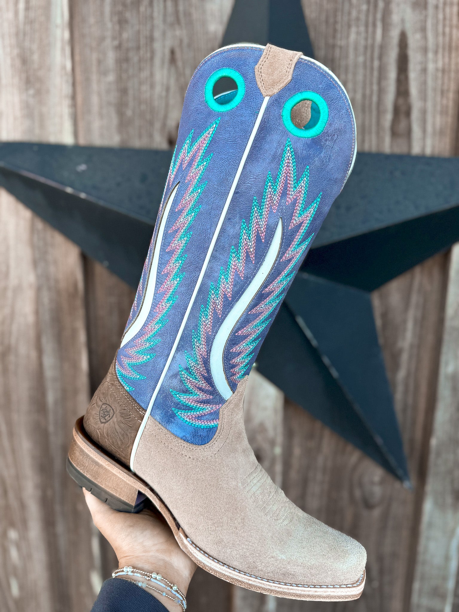 ARIAT WOMEN'S FRUITY FORT WORTH TRULY TAUPE WESTERN BOOTS