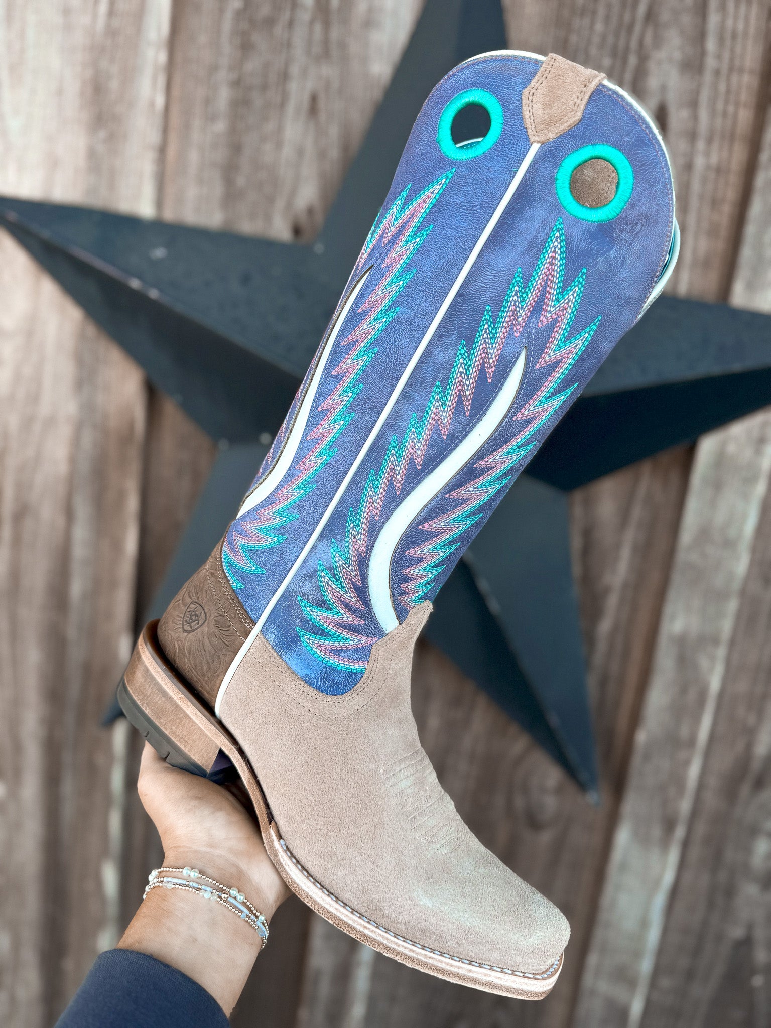 ARIAT WOMEN'S FRUITY FORT WORTH TRULY TAUPE WESTERN BOOTS