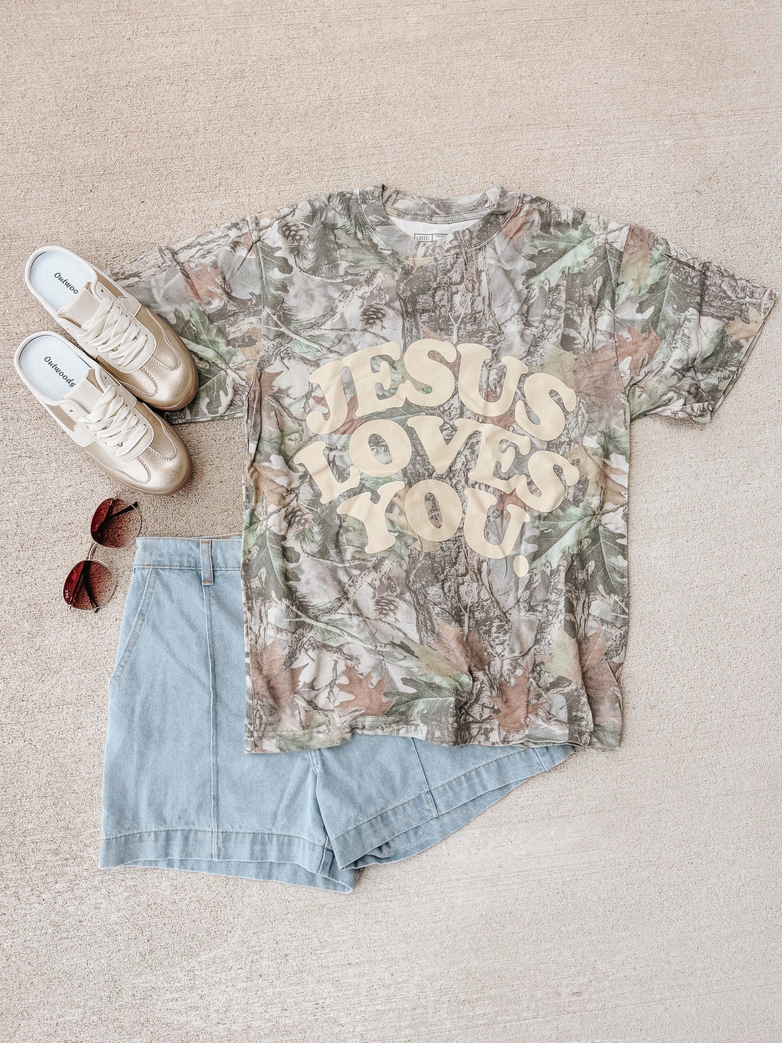 Jesus Loves You Camo Tee