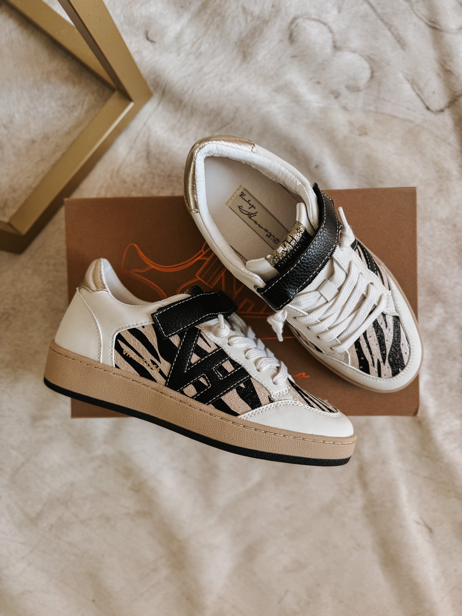 Vintage Havana Next 11 White Zebra Sneakers