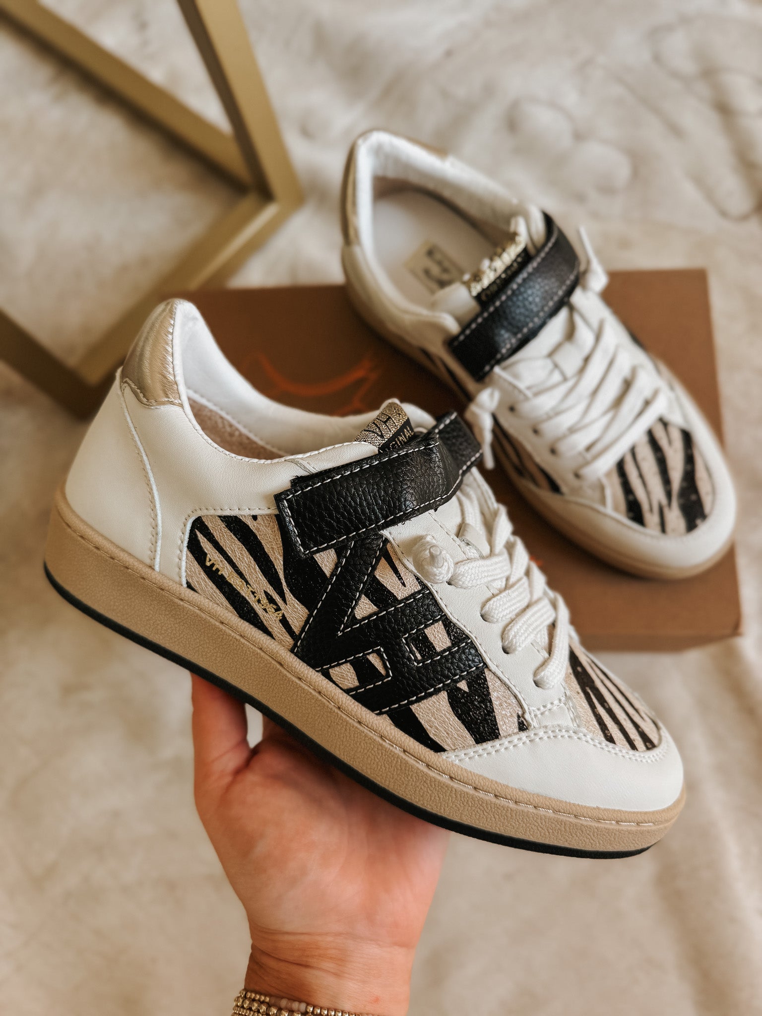 Vintage Havana Next 11 White Zebra Sneakers