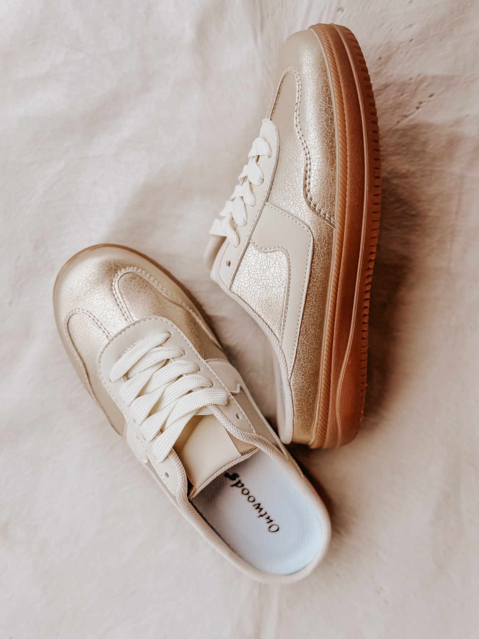 The Molly Slip on Sneaker in Gold