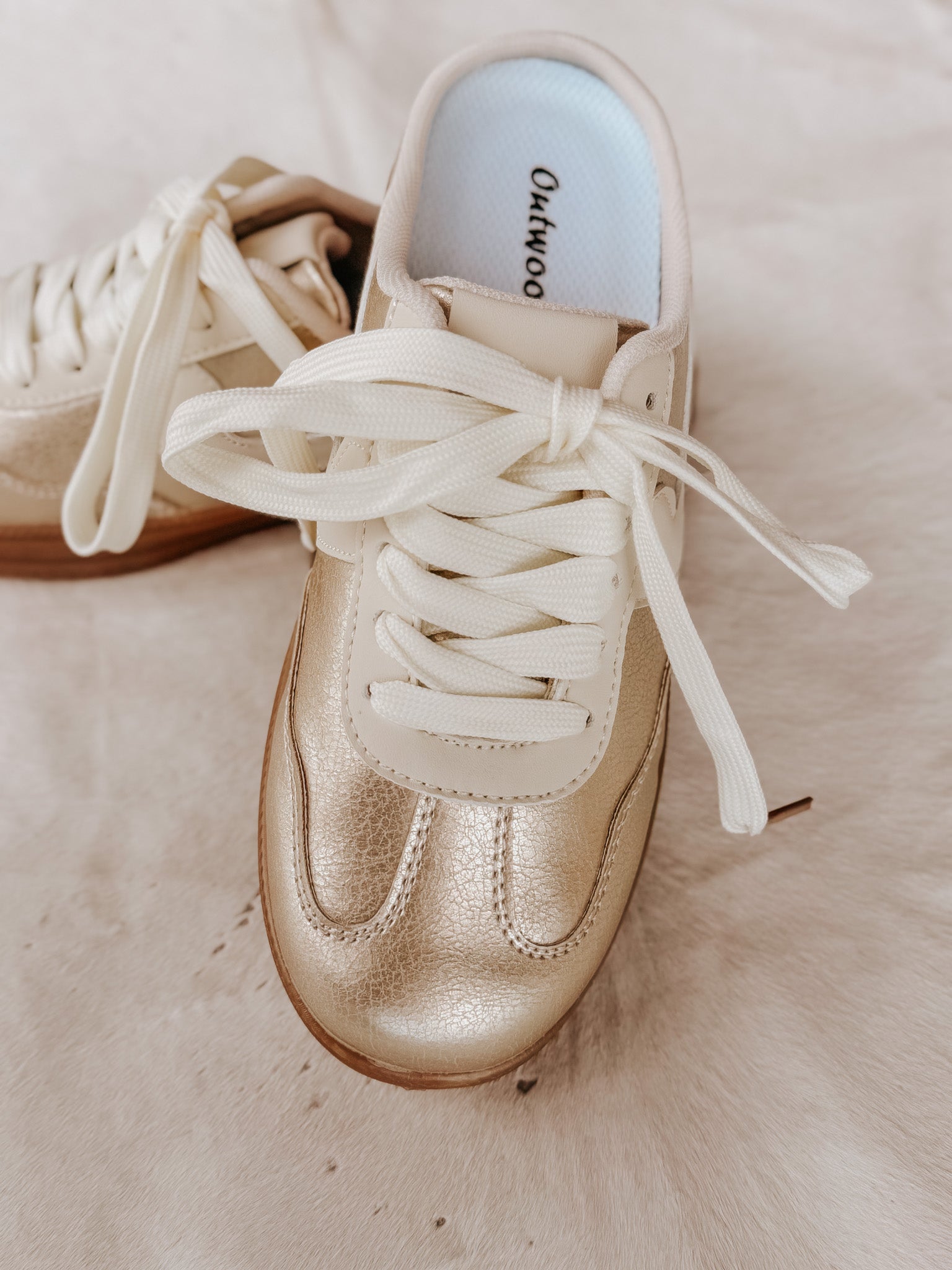 The Molly Slip on Sneaker in Gold