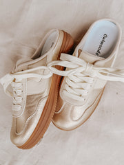 The Molly Slip on Sneaker in Gold