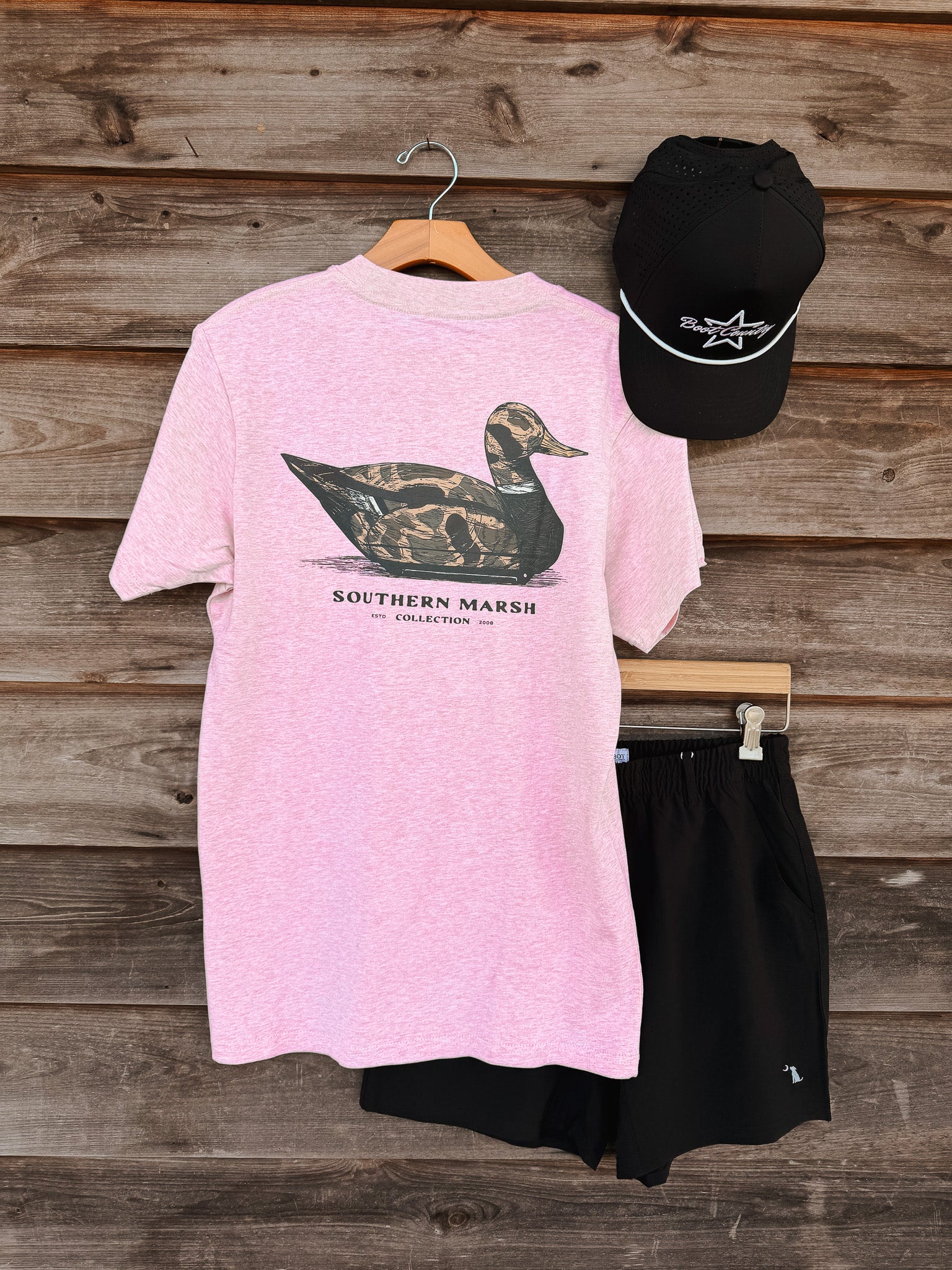 Southern Marsh Vintage Duck Decoy T-Shirt in Washed Camelia