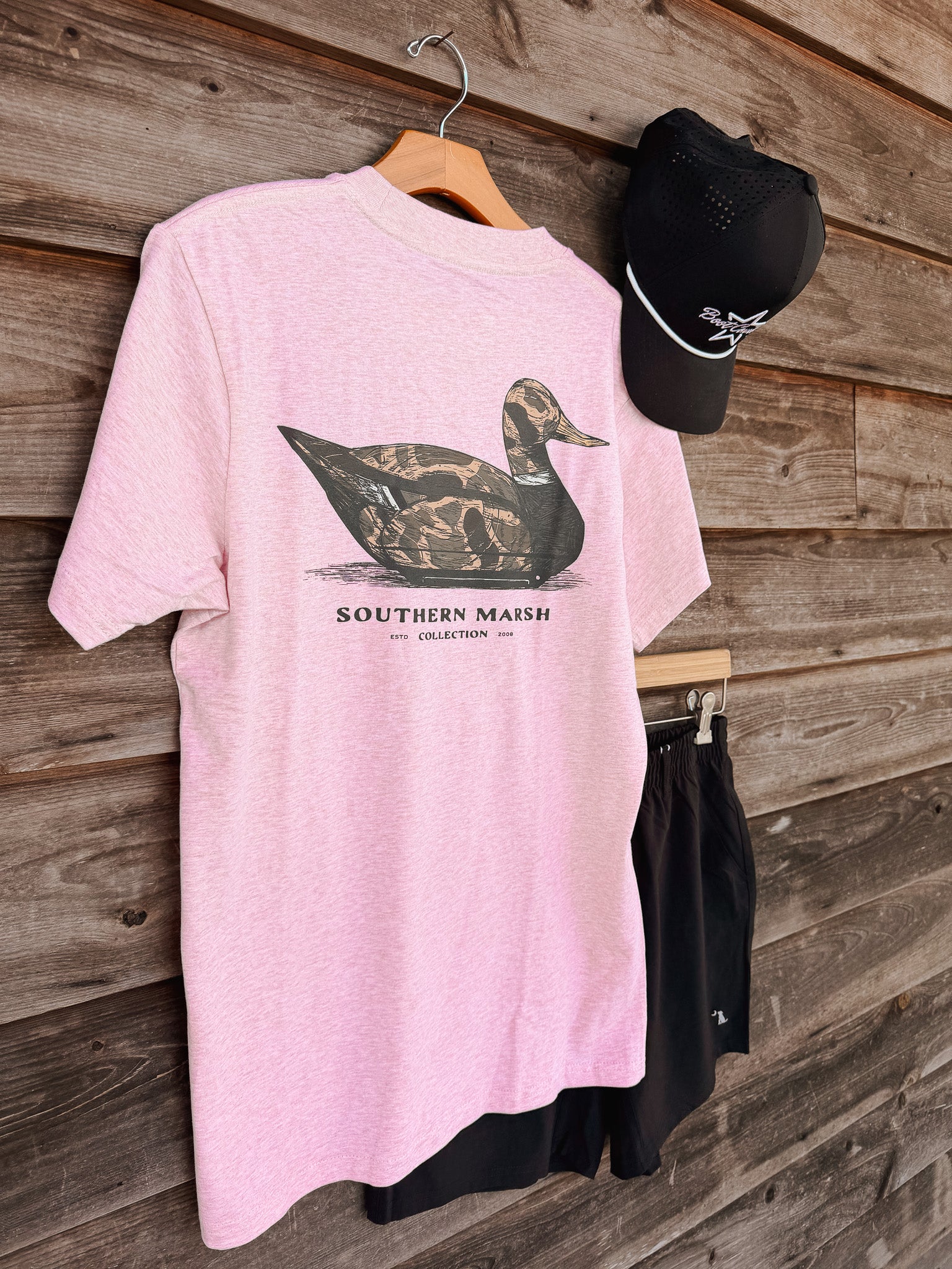Southern Marsh Vintage Duck Decoy T-Shirt in Washed Camelia