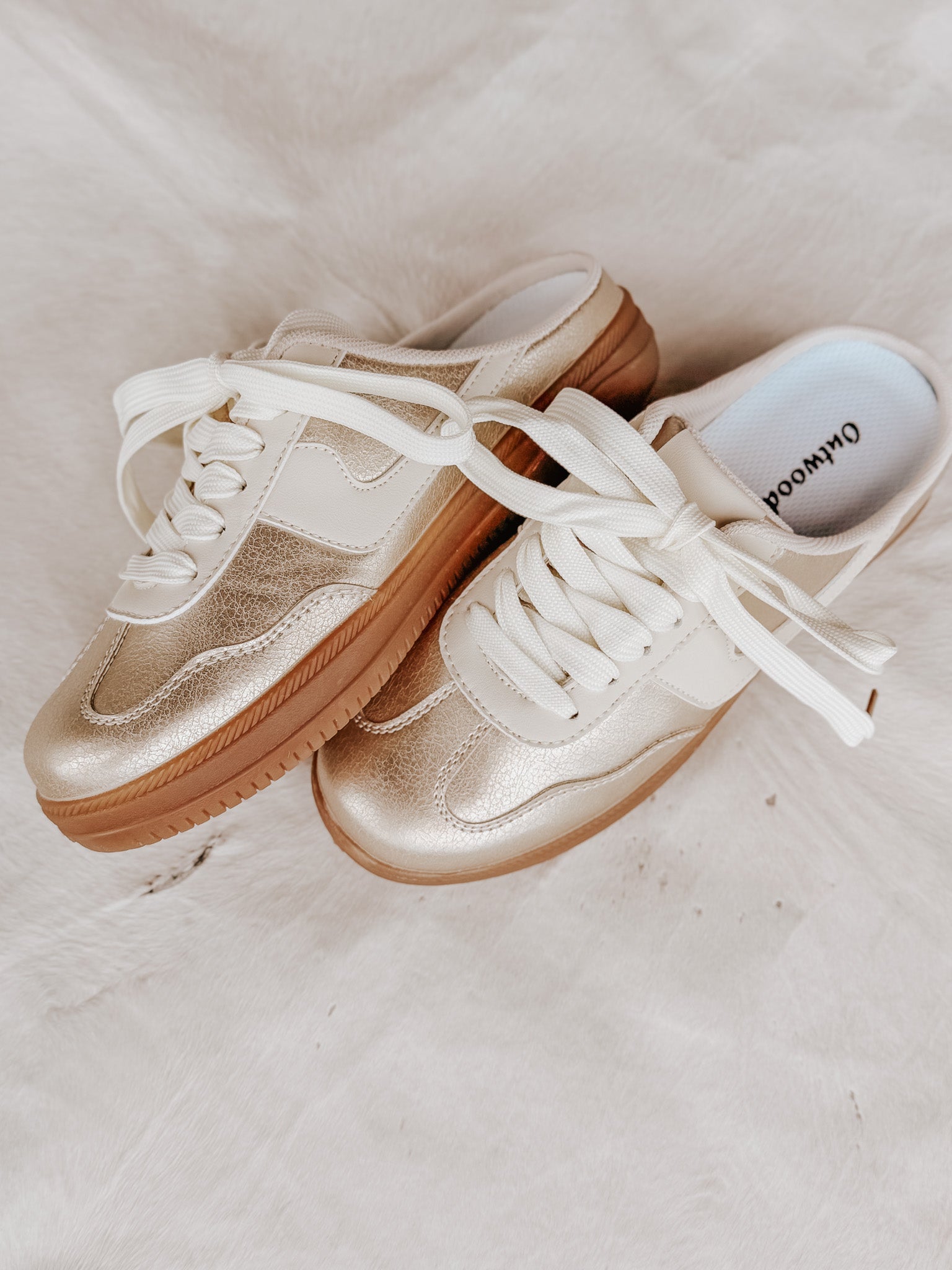 The Molly Slip on Sneaker in Gold