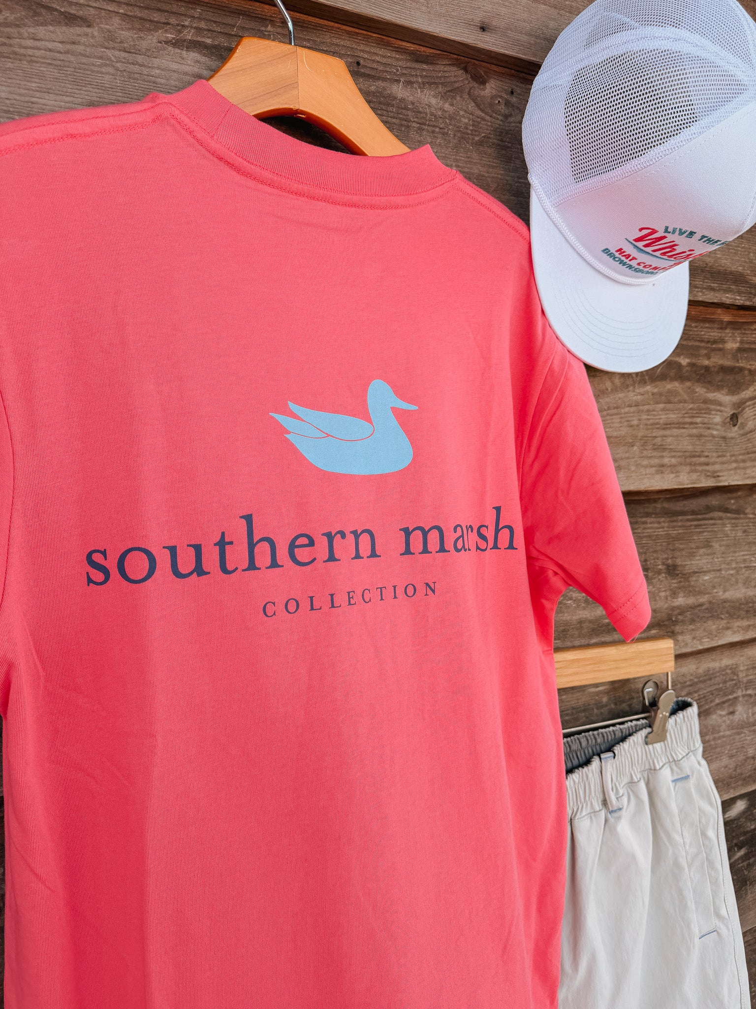 Southern Marsh Authentic Vibrant T-Shirt in Hibiscus