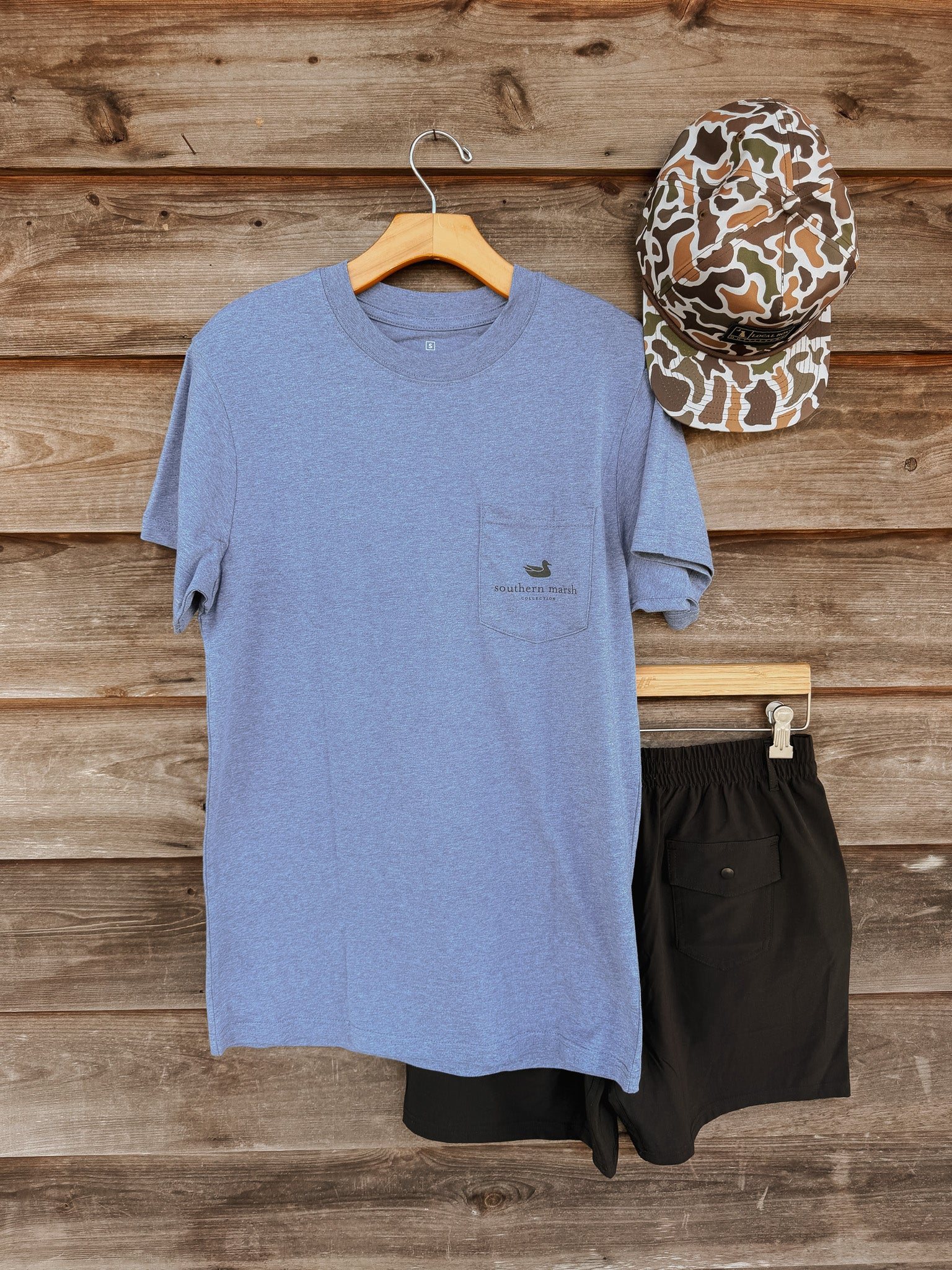 Southern Marsh Vintage Duck Decoy T-Shirt in Washed Slate
