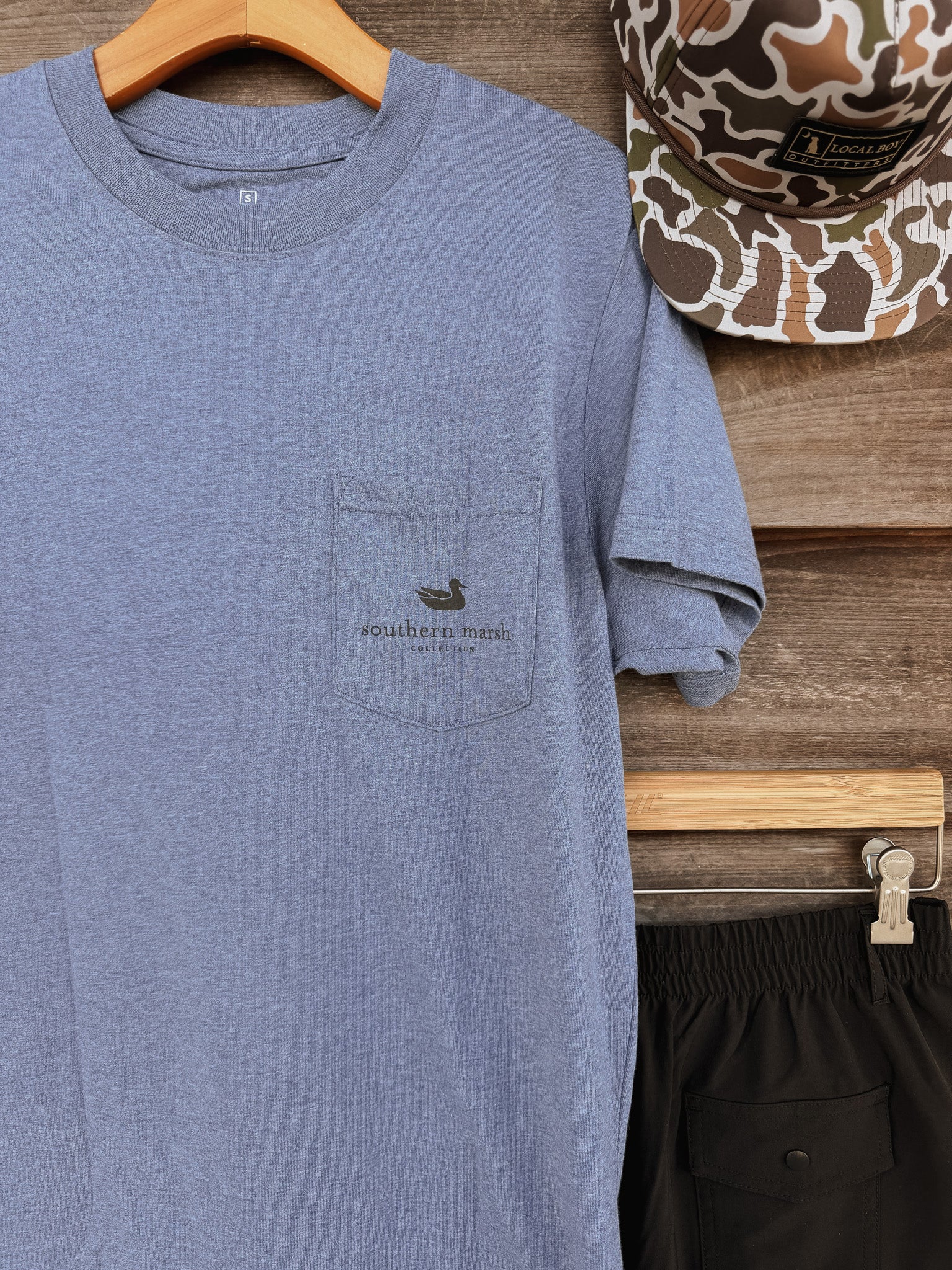 Southern Marsh Vintage Duck Decoy T-Shirt in Washed Slate