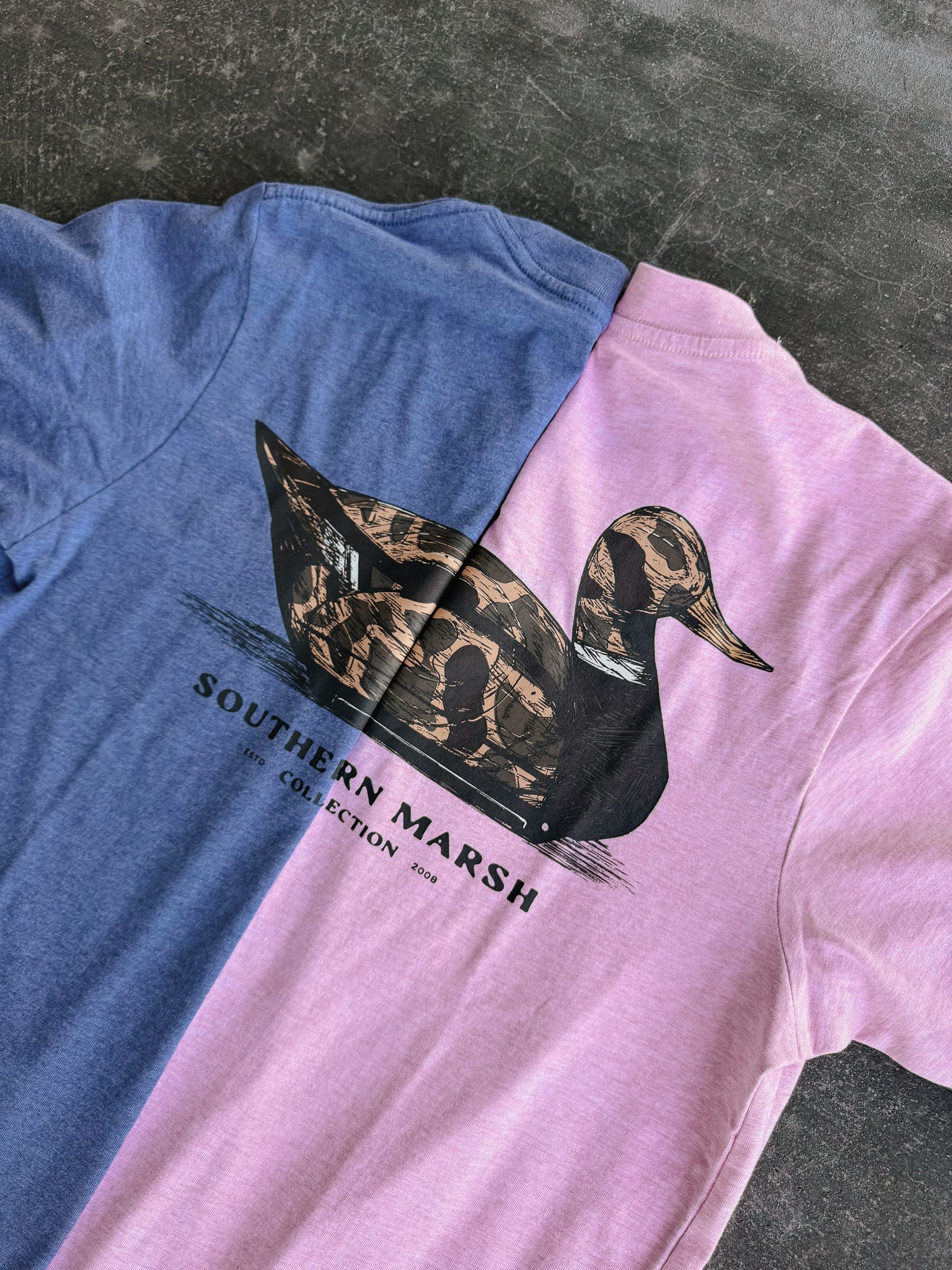 Southern Marsh Vintage Duck Decoy T-Shirt in Washed Camelia
