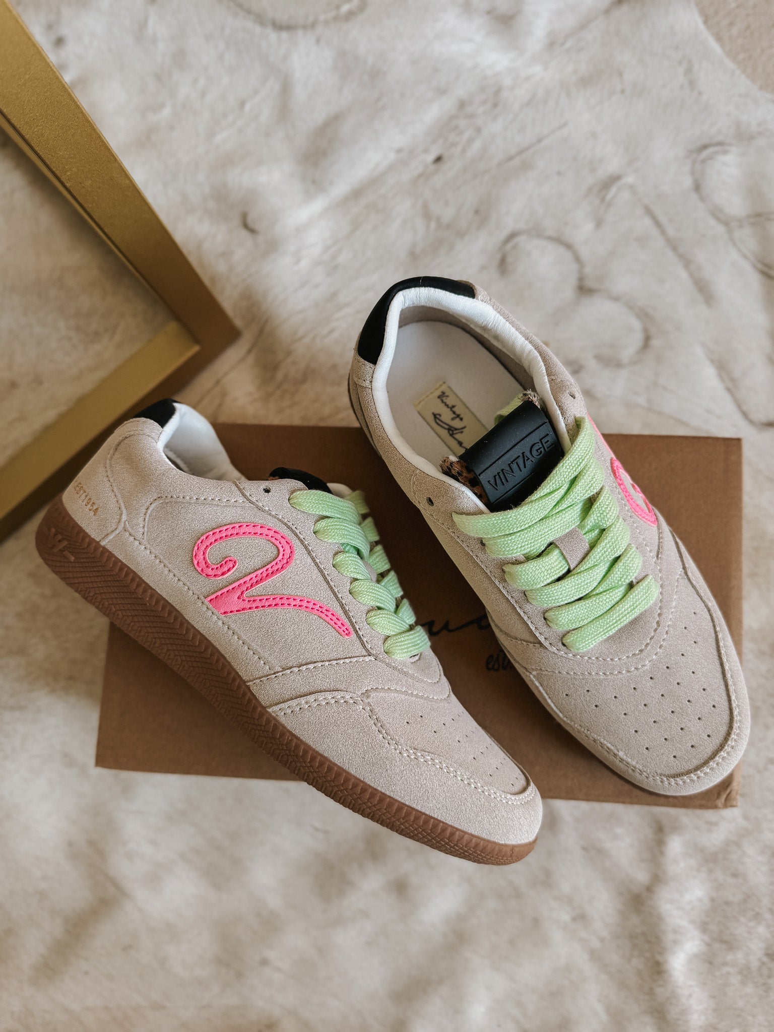 Vintage Havana Whiz 4 Taupe Leopard Sneakers