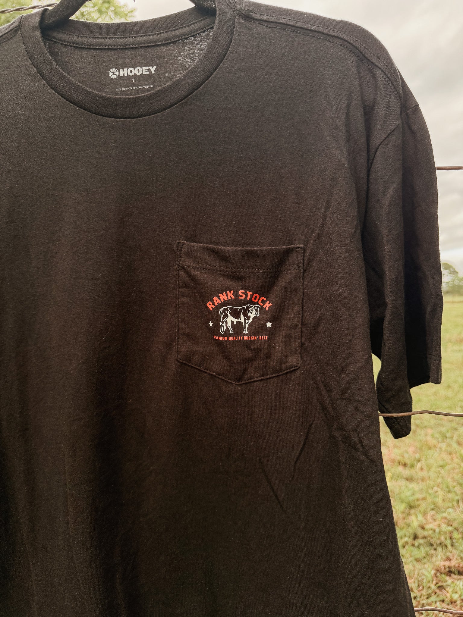 Hooey Men's "Charbray" Black Rank Stock Pocket T-Shirt