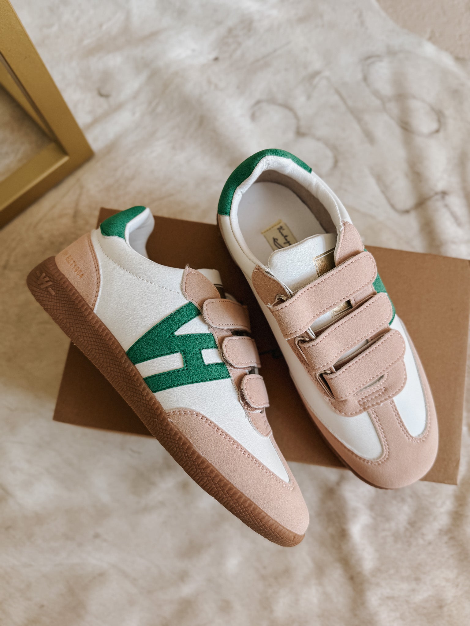 Vintage Havana Pace 5 White Taupe Green Sneakers