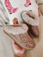 Lolly Nude Fur Lined Slippers
