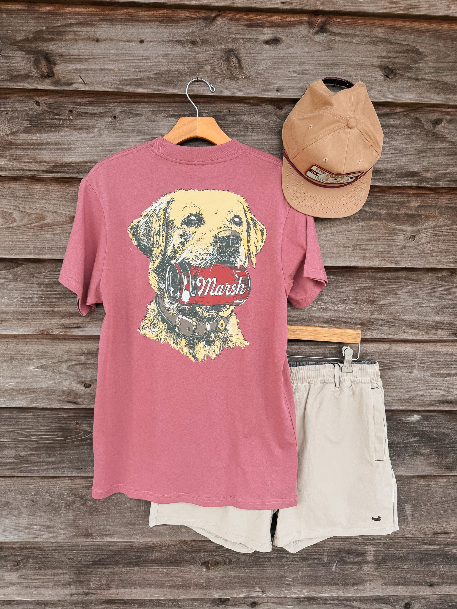 Southern Marsh Lab Sips T-Shirt in Mulberry