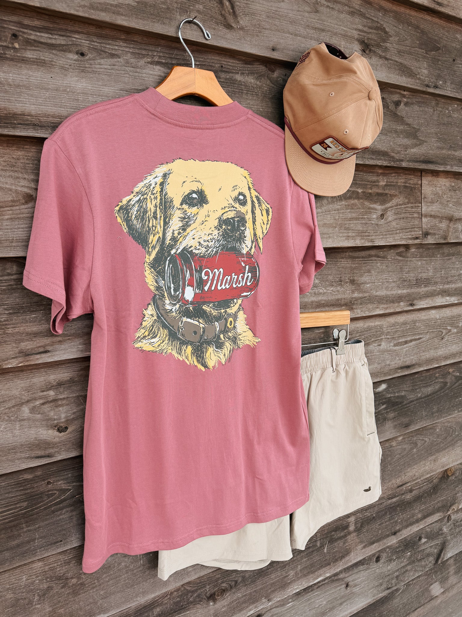 Southern Marsh Lab Sips T-Shirt in Mulberry