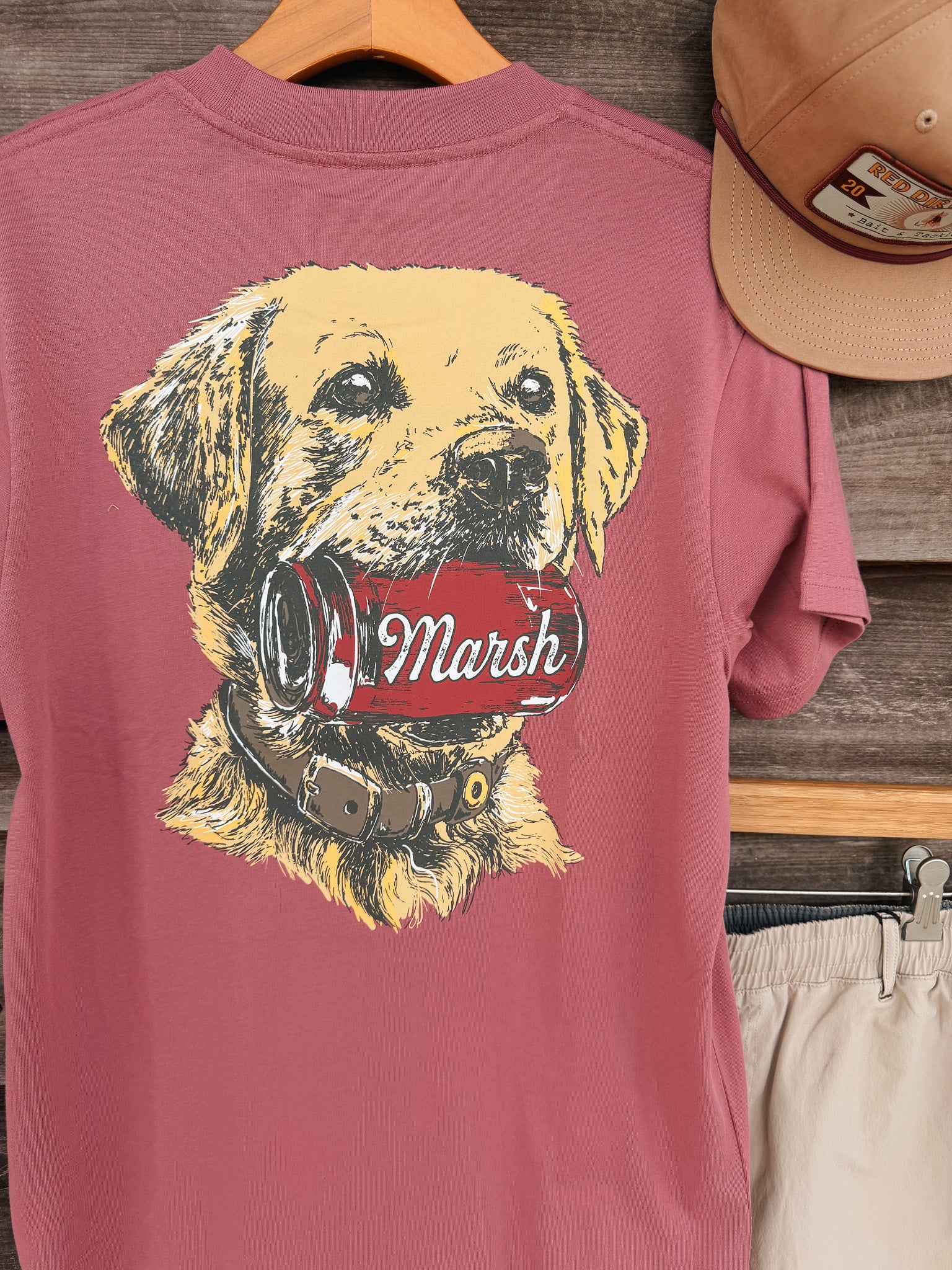 Southern Marsh Lab Sips T-Shirt in Mulberry