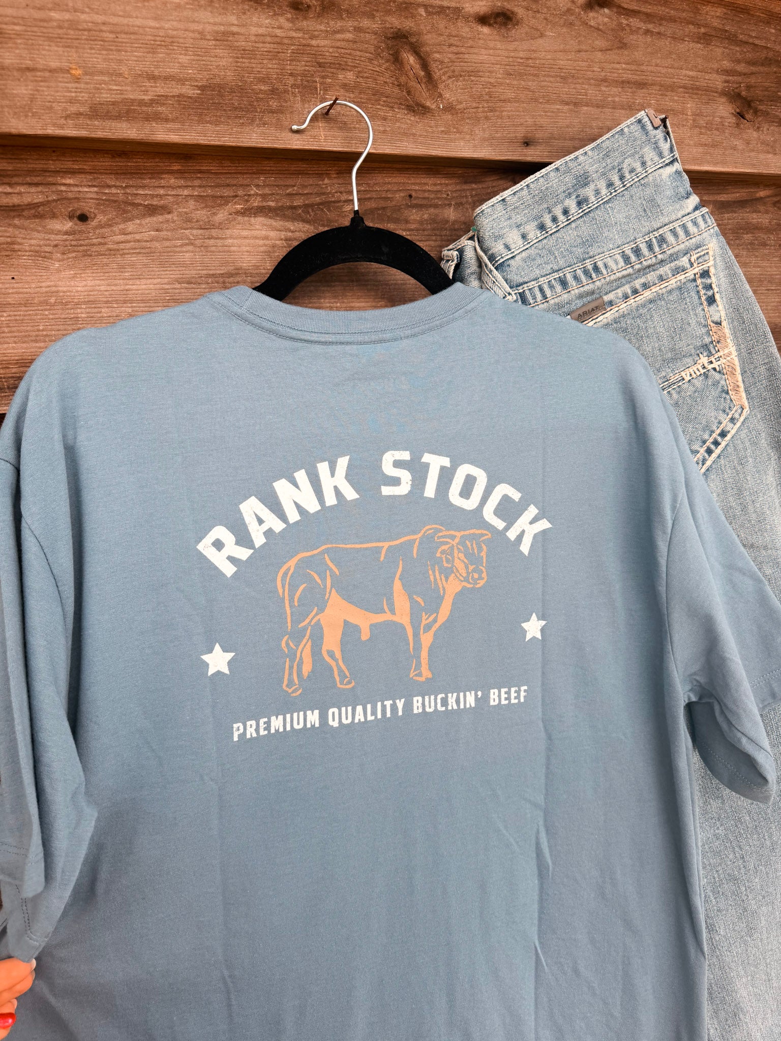 Men's Hooey Charbray" T-shirt in Dark Denim