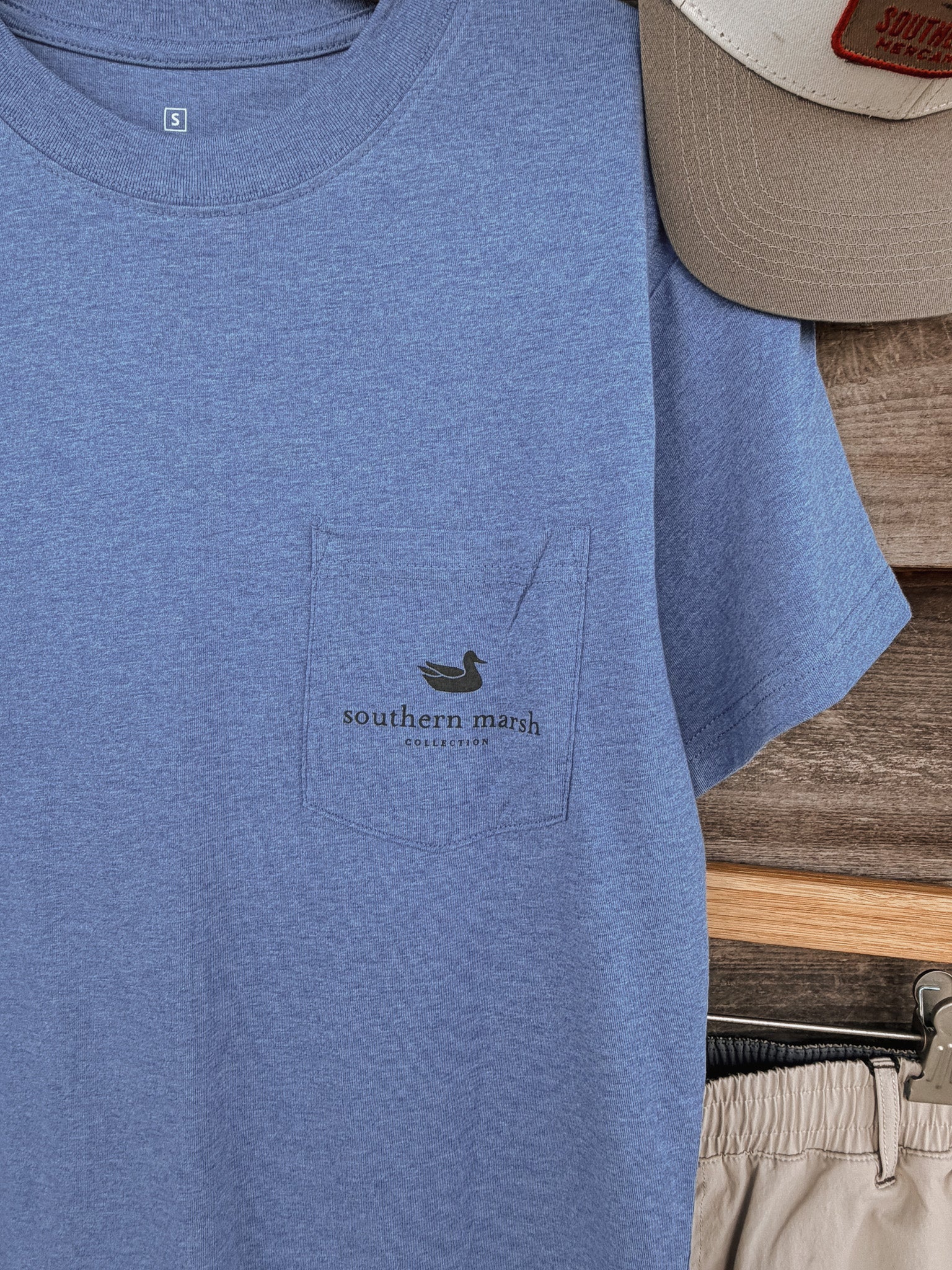 Southern Marsh Patient Pup T-Shirt in Washed Blue