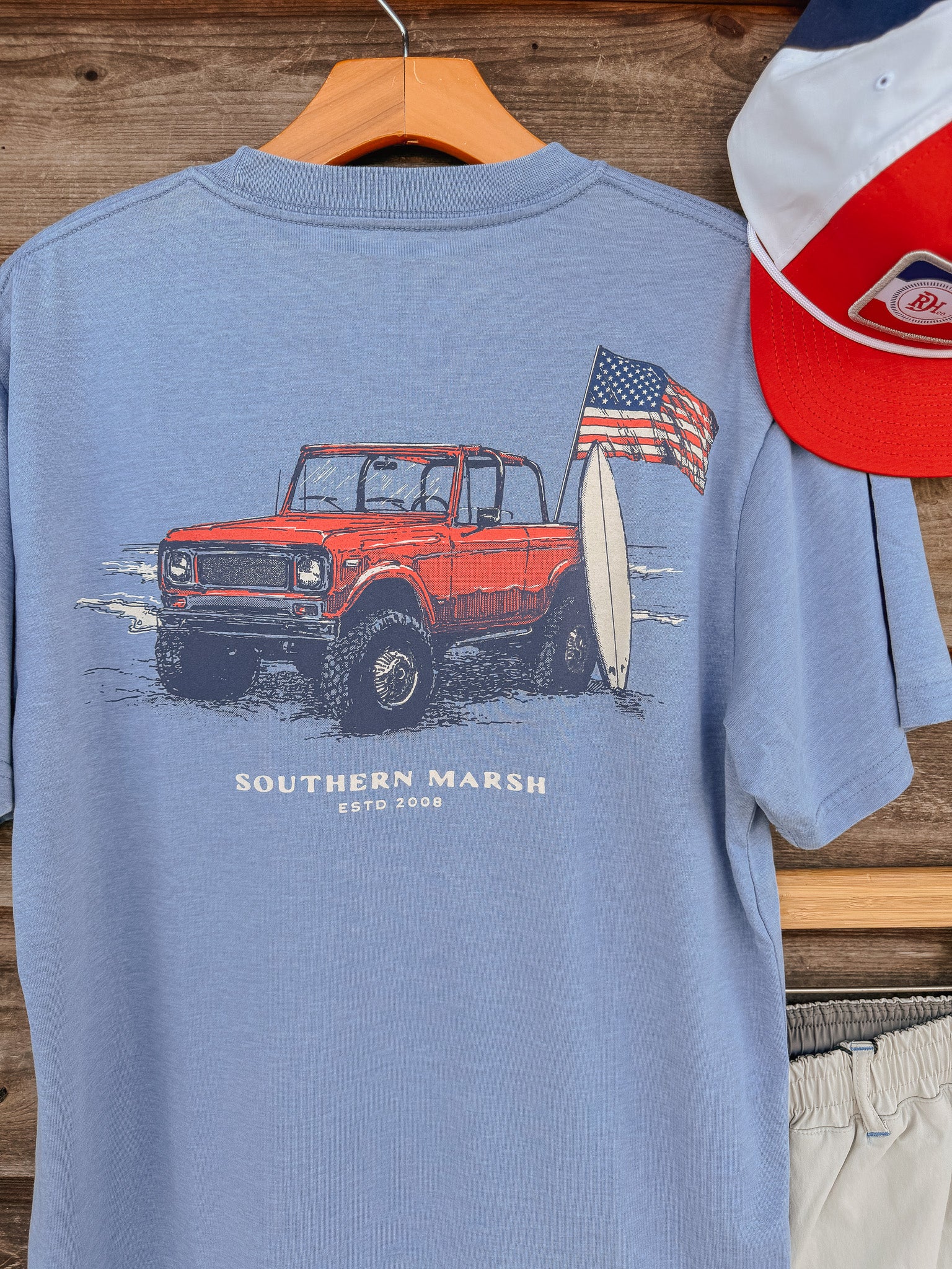 Southern Marsh American Beach Rodeo Seawash T-Shirt