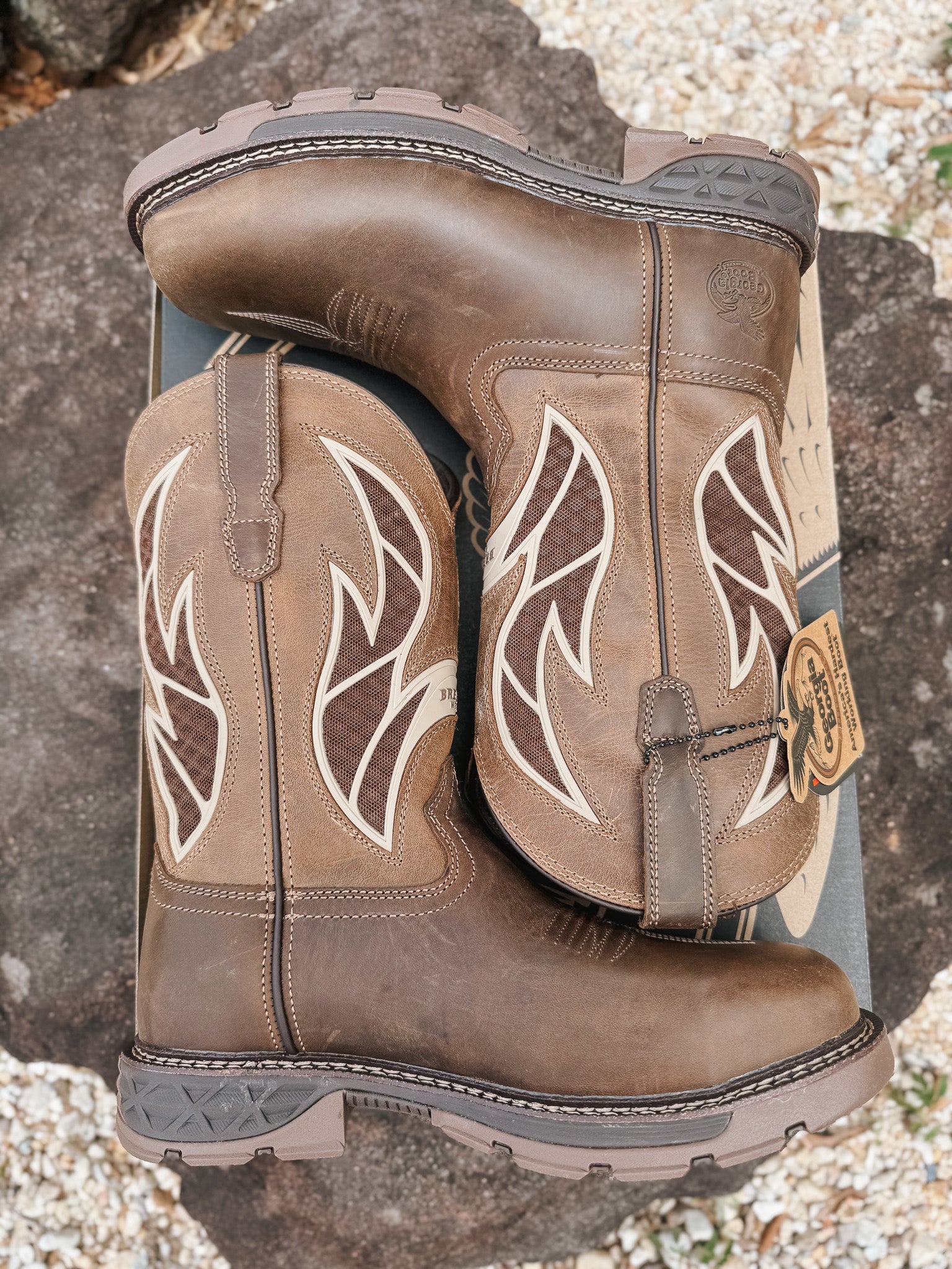 Men's Georgia Boot Carbo-Tec FLX Alloy Toe Pull-on with InsulKul™ Work Boot